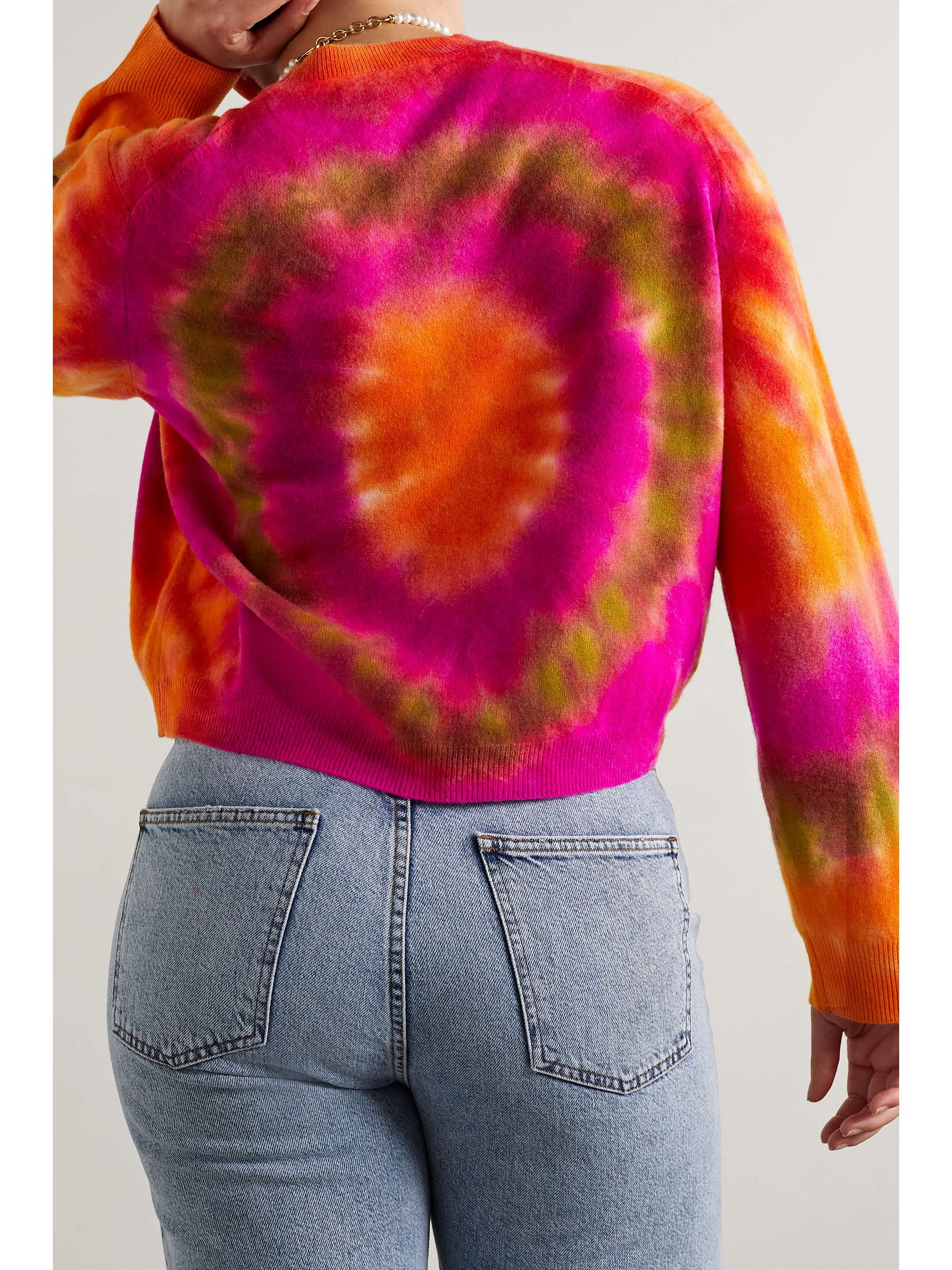 THE ELDER STATESMAN Tie-dyed wool and cashmere-blend sweater