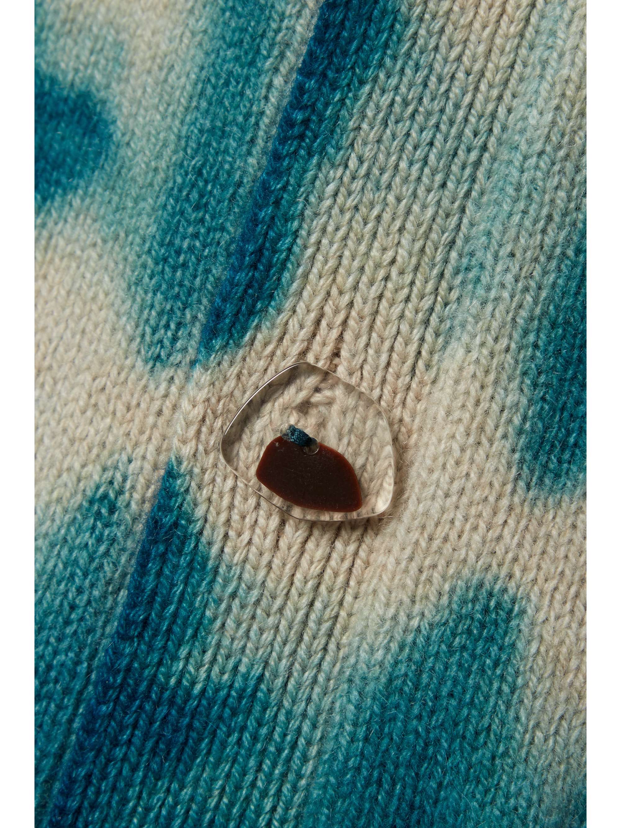 THE ELDER STATESMAN Vision tie-dyed cashmere cardigan