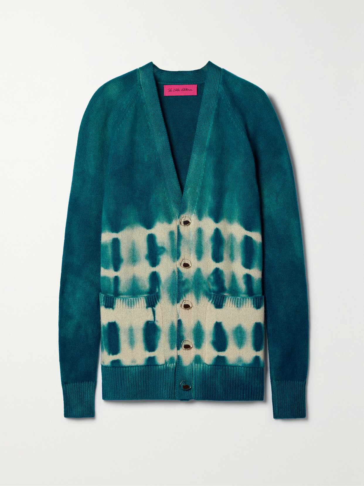 The Elder Statesman - Vision Tie-dyed Cashmere Cardigan - Blue