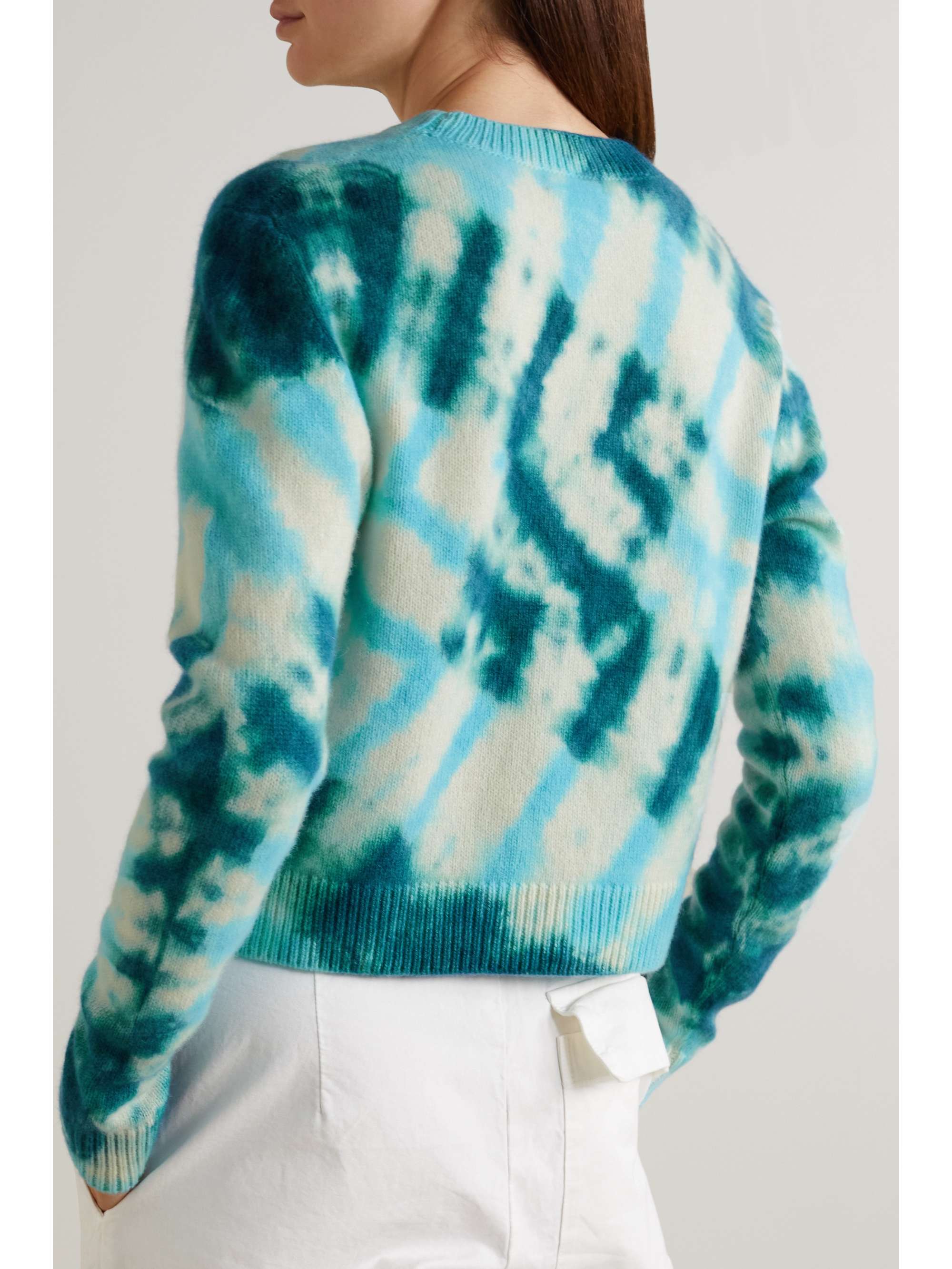 THE ELDER STATESMAN Tie-dyed cashmere sweater