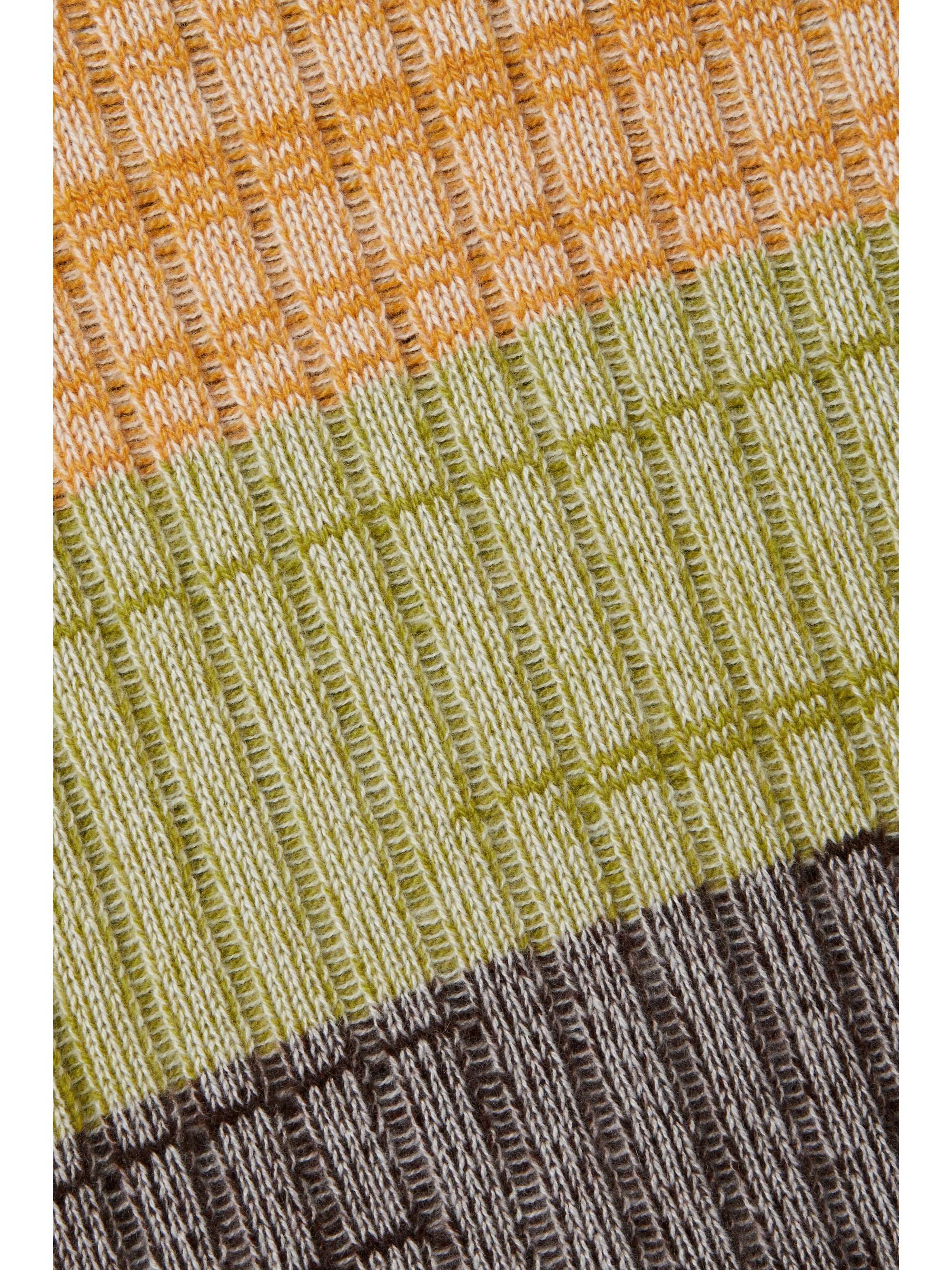 THE ELDER STATESMAN Oasis striped ribbed cashmere turtleneck sweater