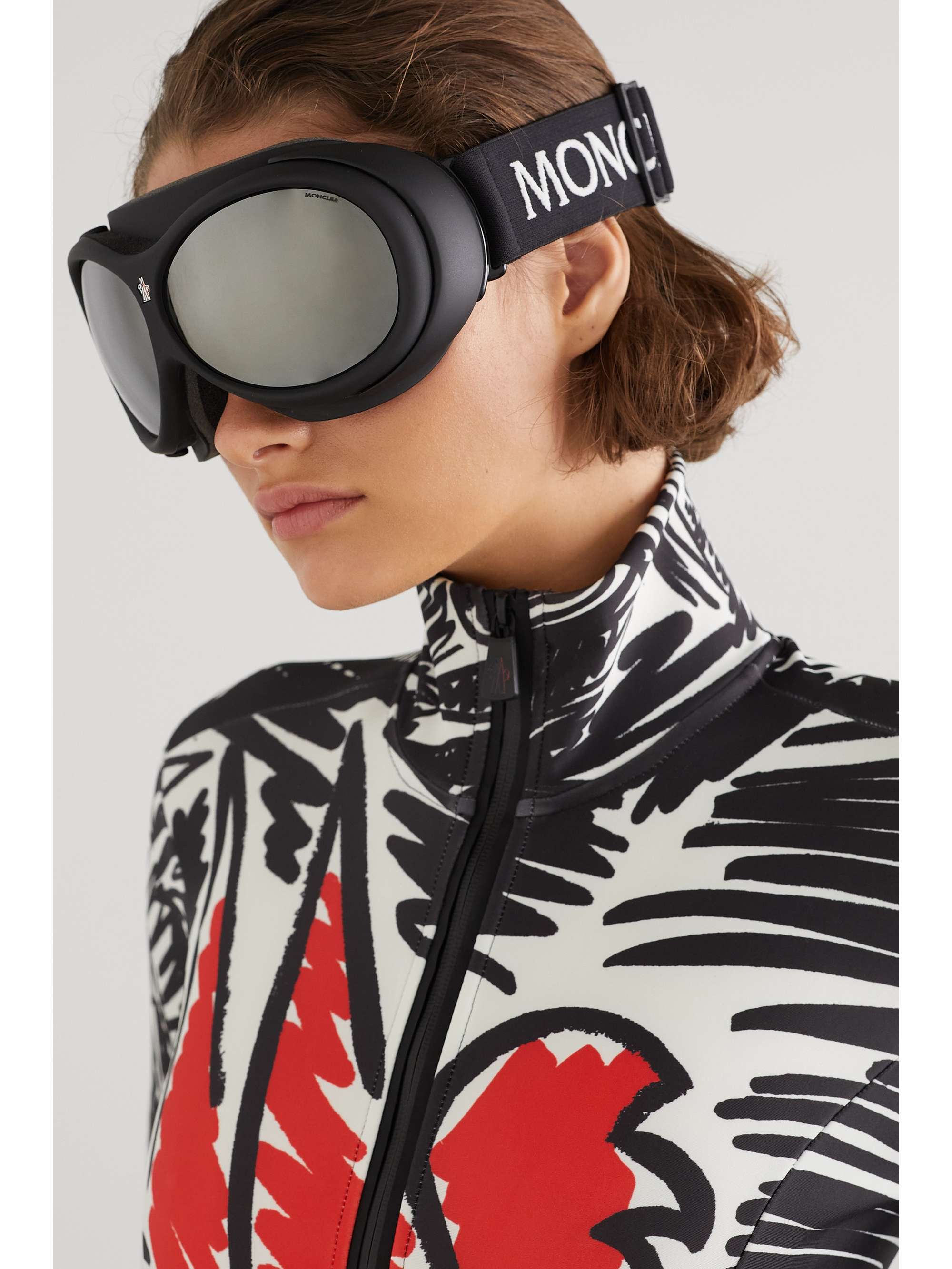 MONCLER GRENOBLE Mirrored ski goggles