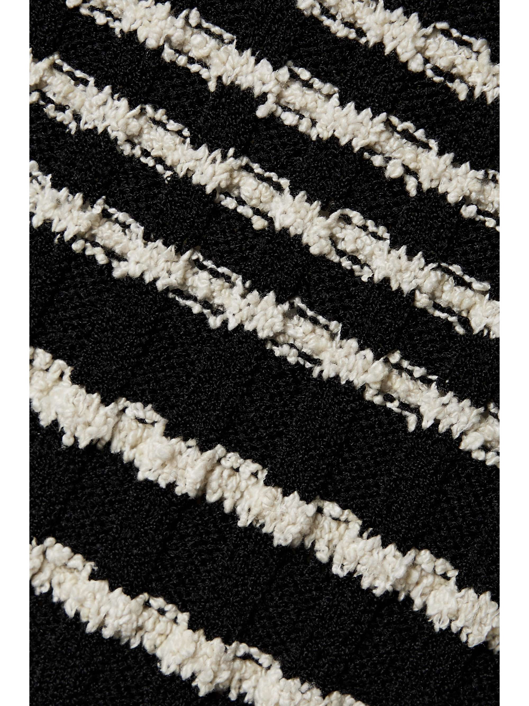 PROENZA SCHOULER Striped ribbed-knit midi dress