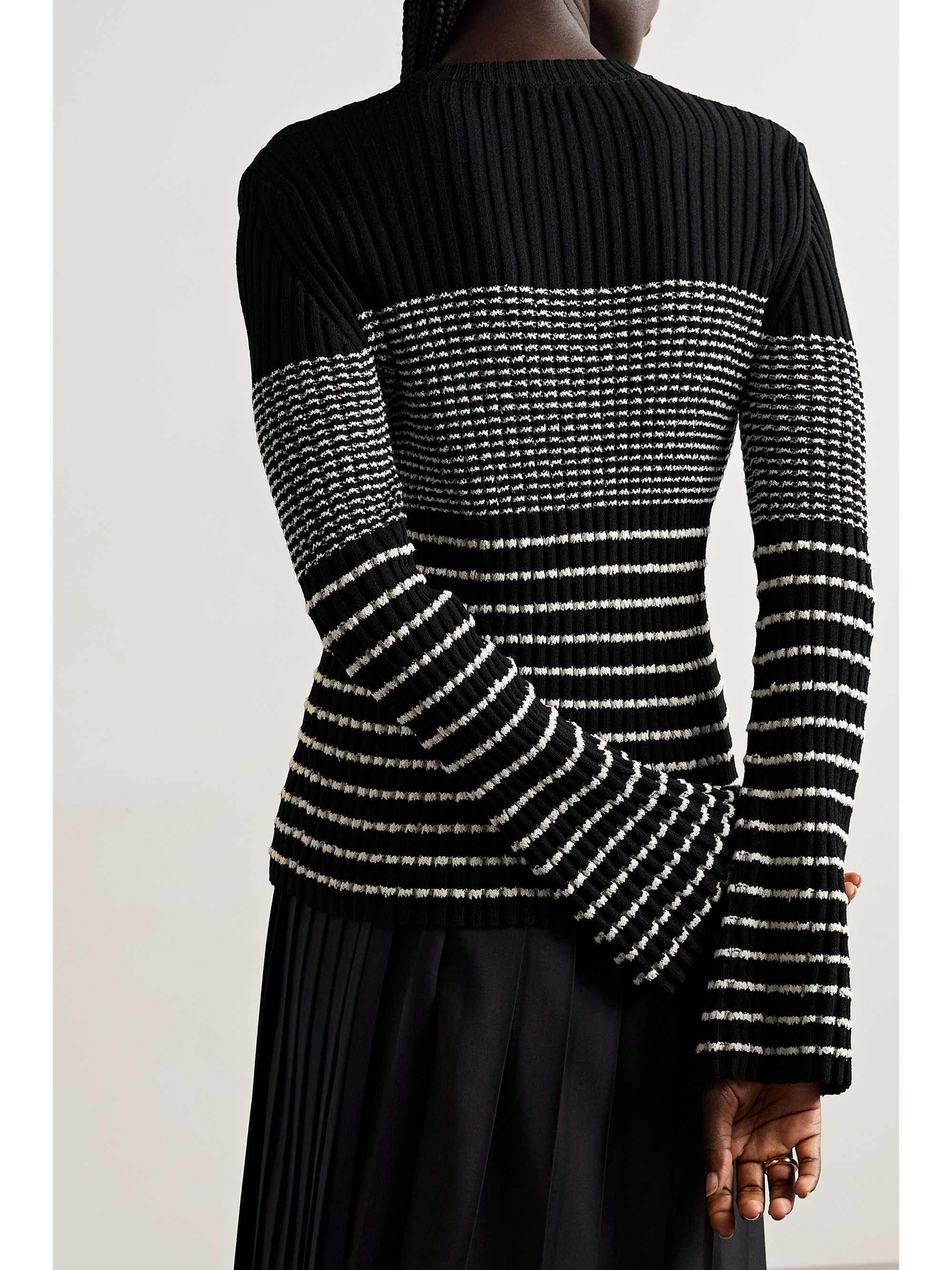 PROENZA SCHOULER Striped ribbed-knit sweater