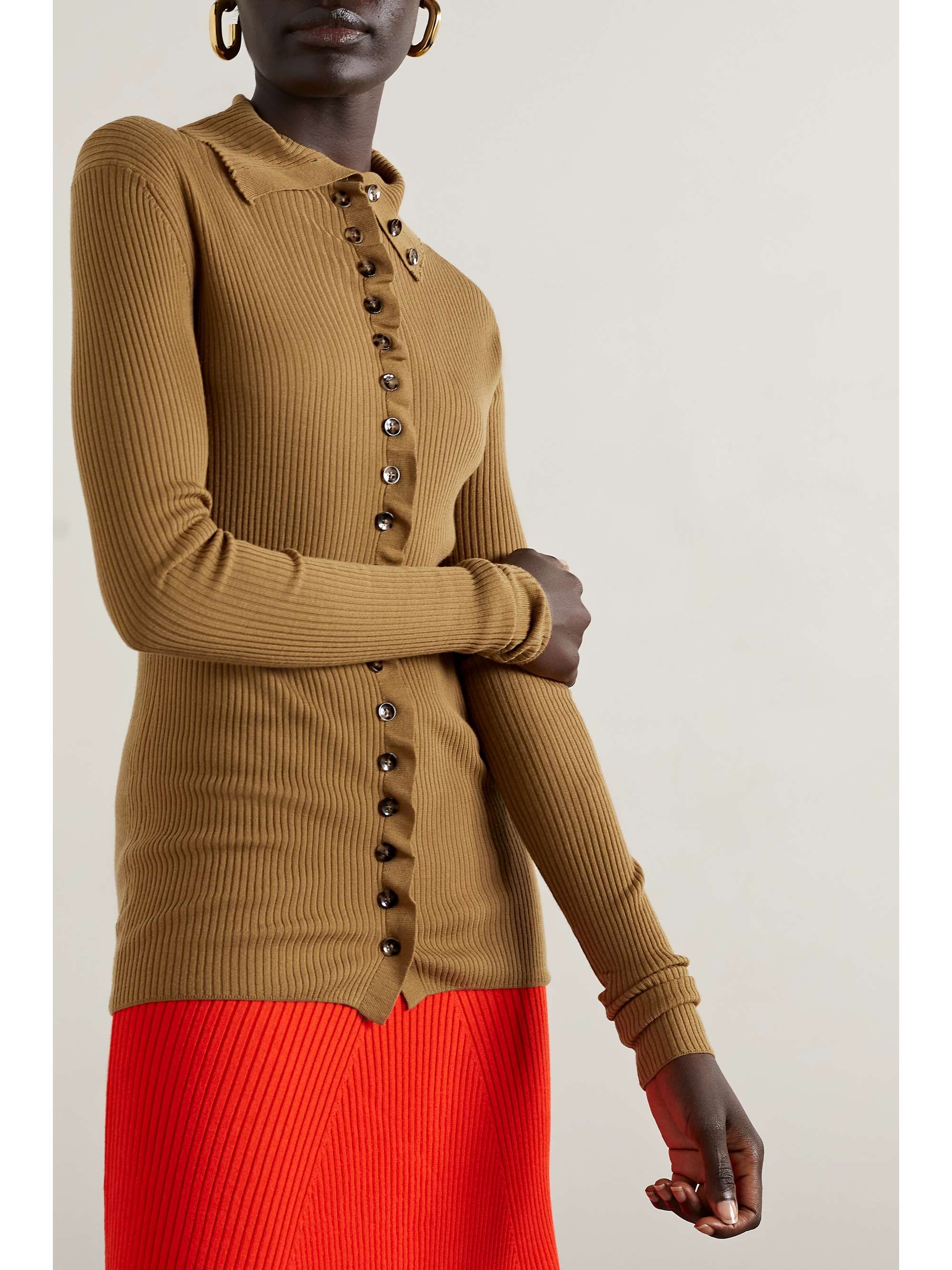 PROENZA SCHOULER Ruffled merino wool cardigan