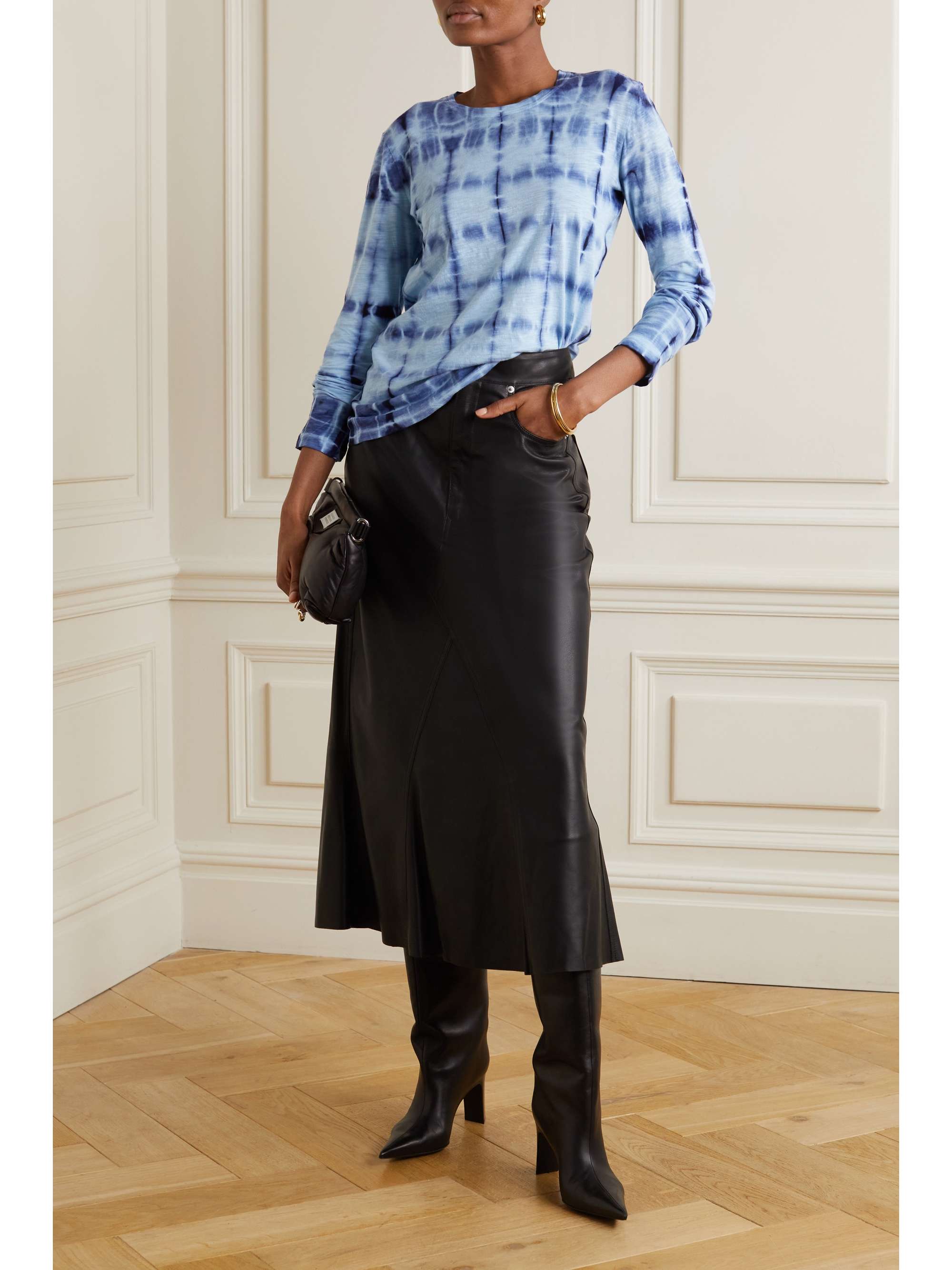 PROENZA SCHOULER Tie-dyed cotton-jersey top