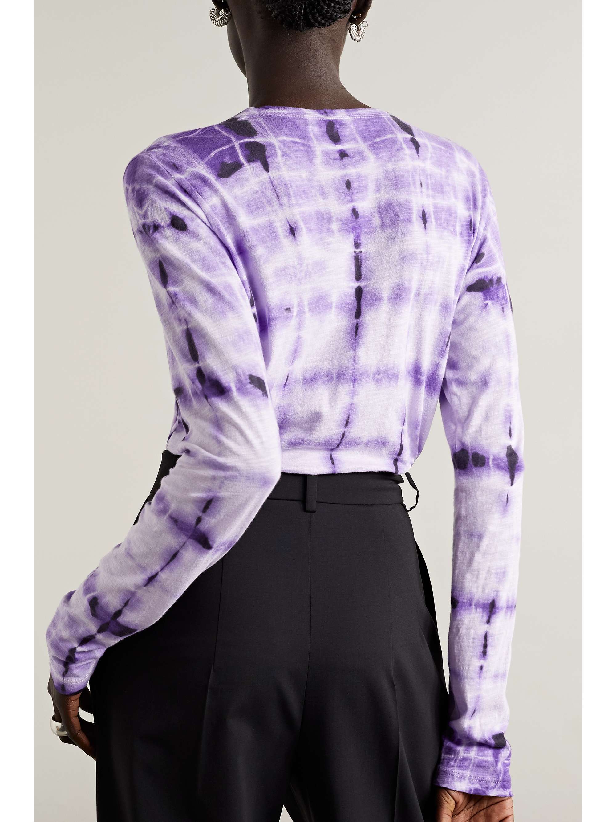PROENZA SCHOULER Tie-dyed cotton-jersey top