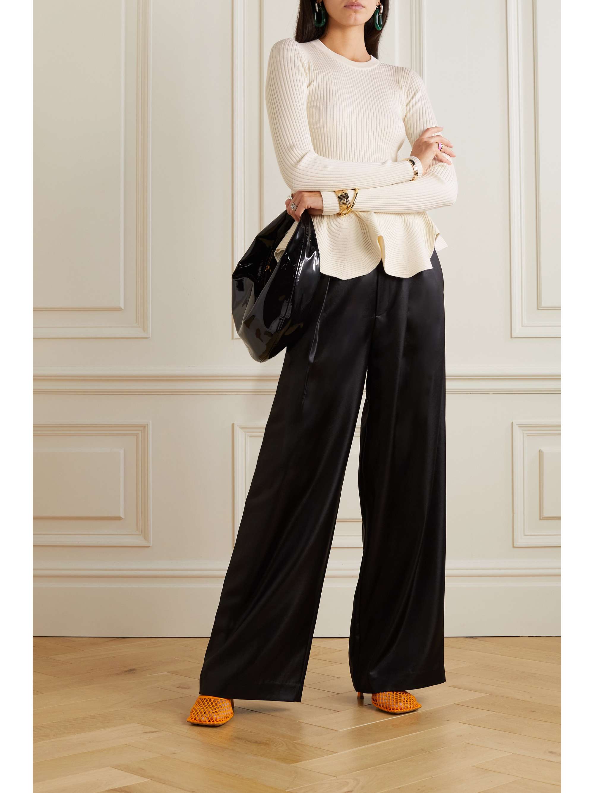 PROENZA SCHOULER Ribbed-knit peplum sweater