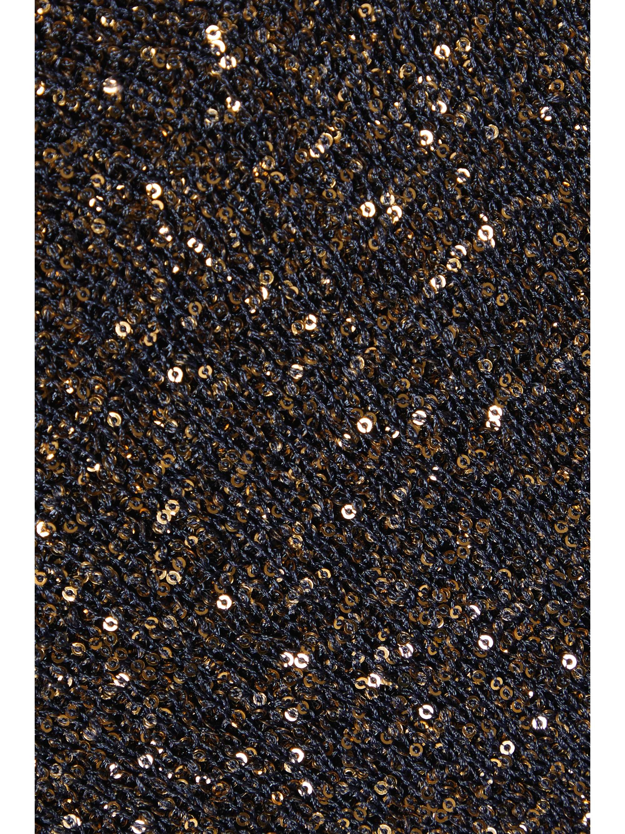 PROENZA SCHOULER Cutout sequined knitted turtleneck sweater