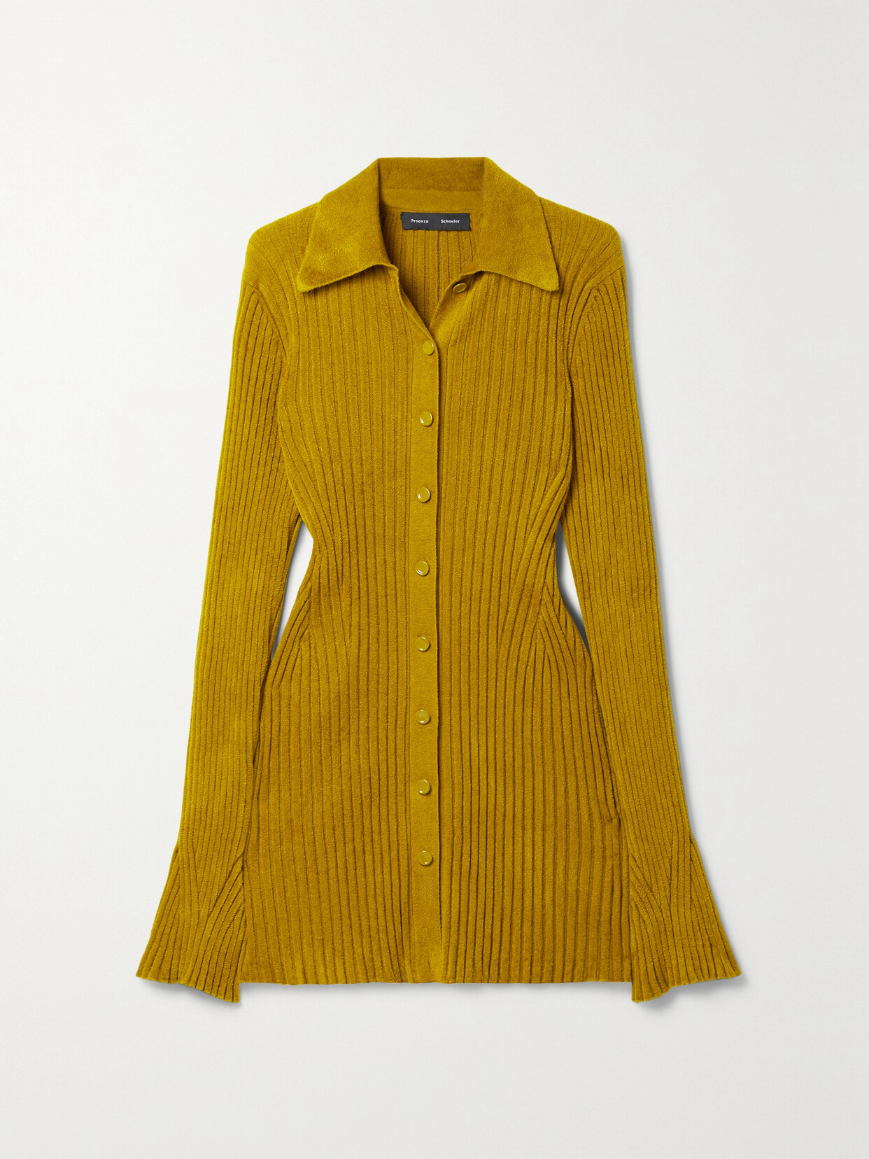 Proenza Schouler - Ribbed Velvet Shirt - Yellow