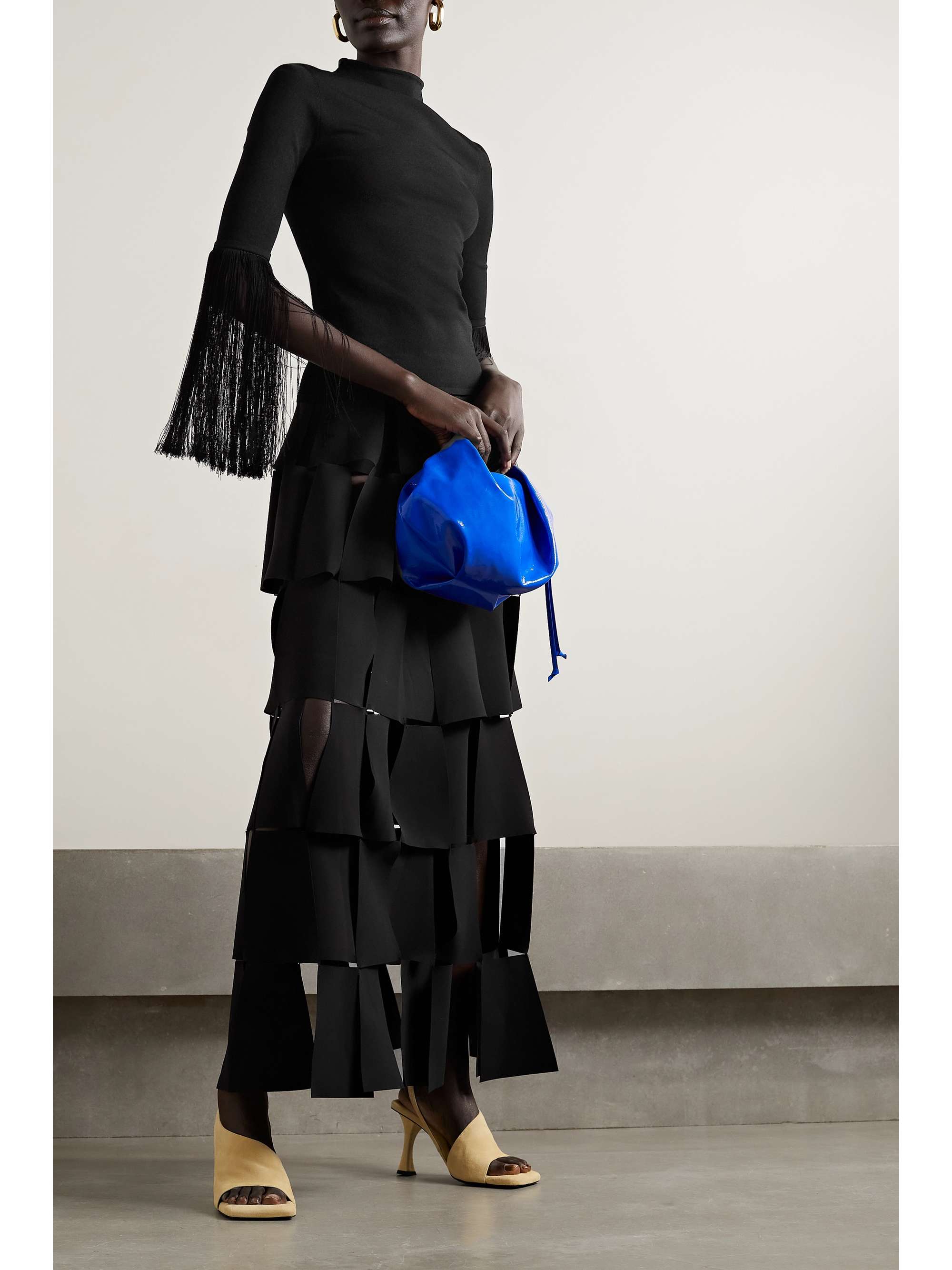 PROENZA SCHOULER Fringed stretch-jersey sweater