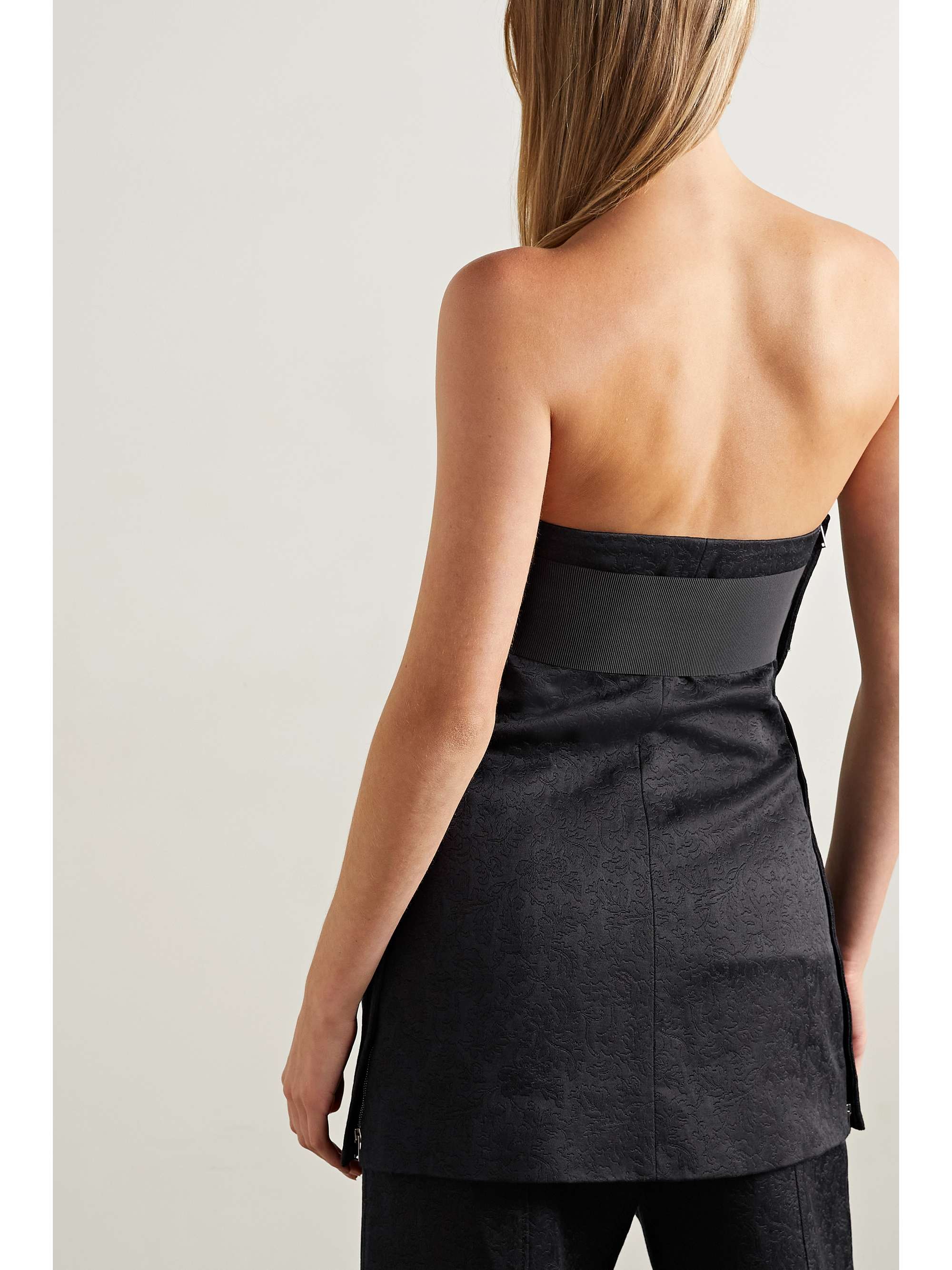 PROENZA SCHOULER Strapless cotton and wool-blend twill tunic