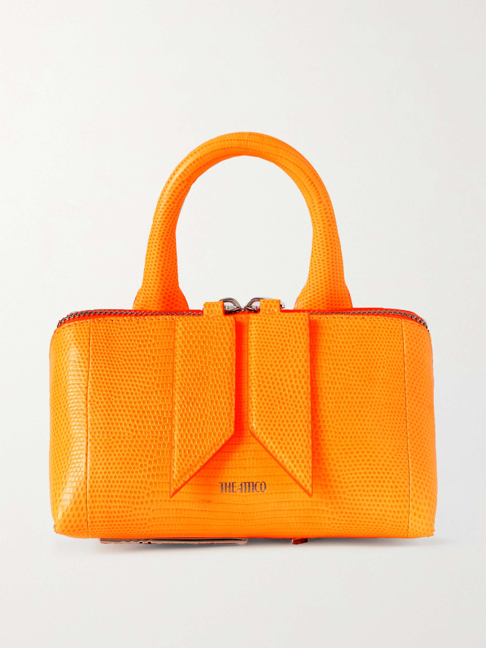 the-attico-friday-lizard-effect-leather-tote-net-a-porter