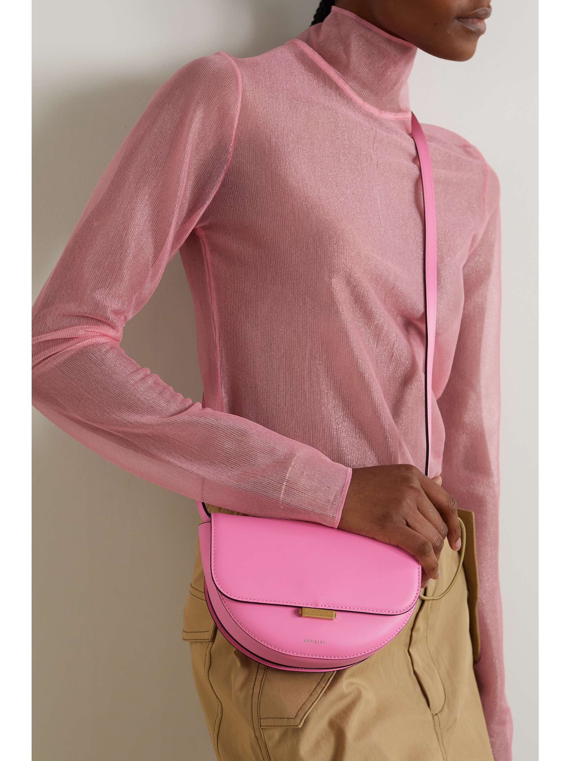 WANDLER Anna leather shoulder bag NETAPORTER