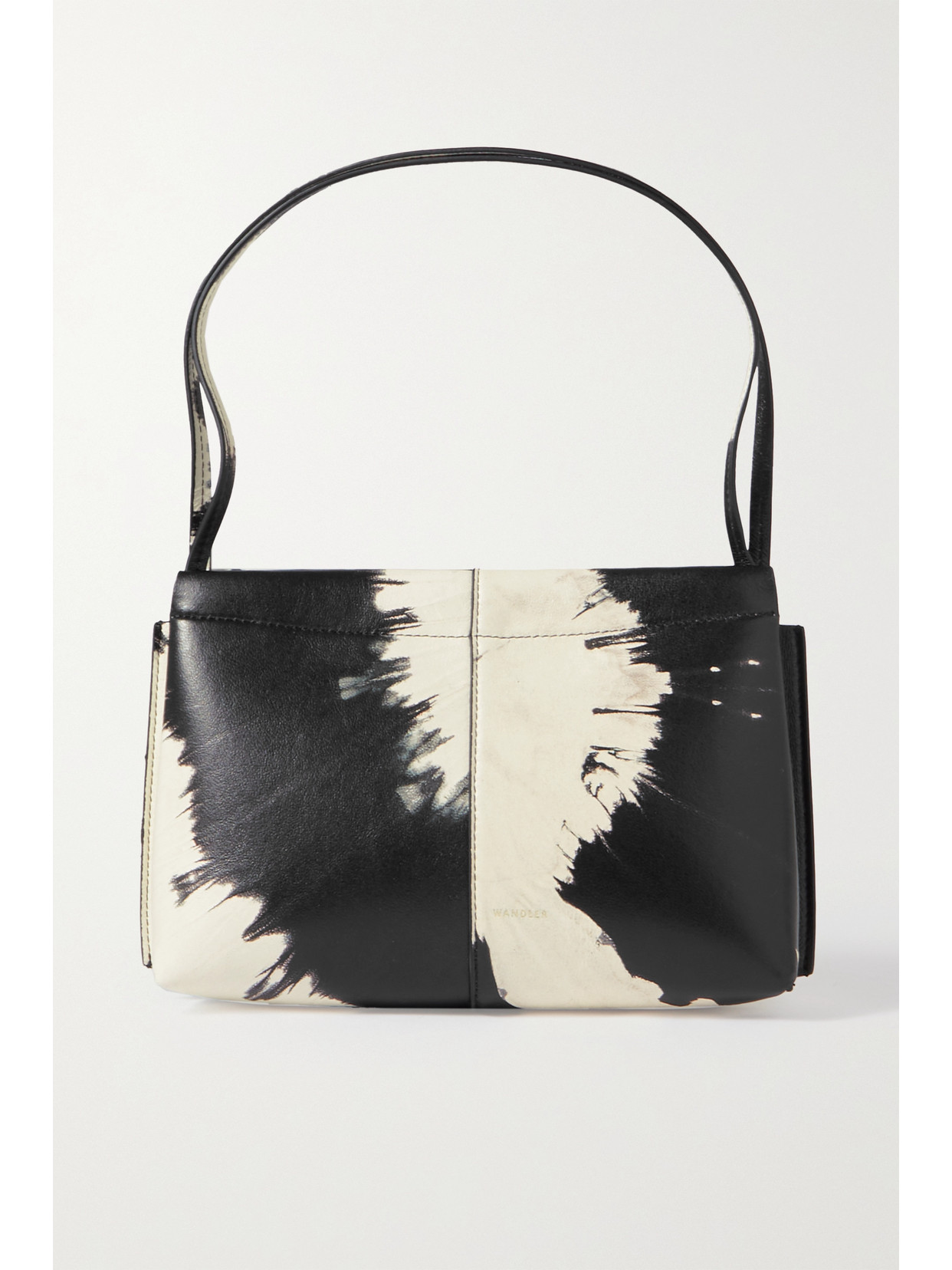 Wandler - Carly Mini Printed Leather Shoulder Bag - Black