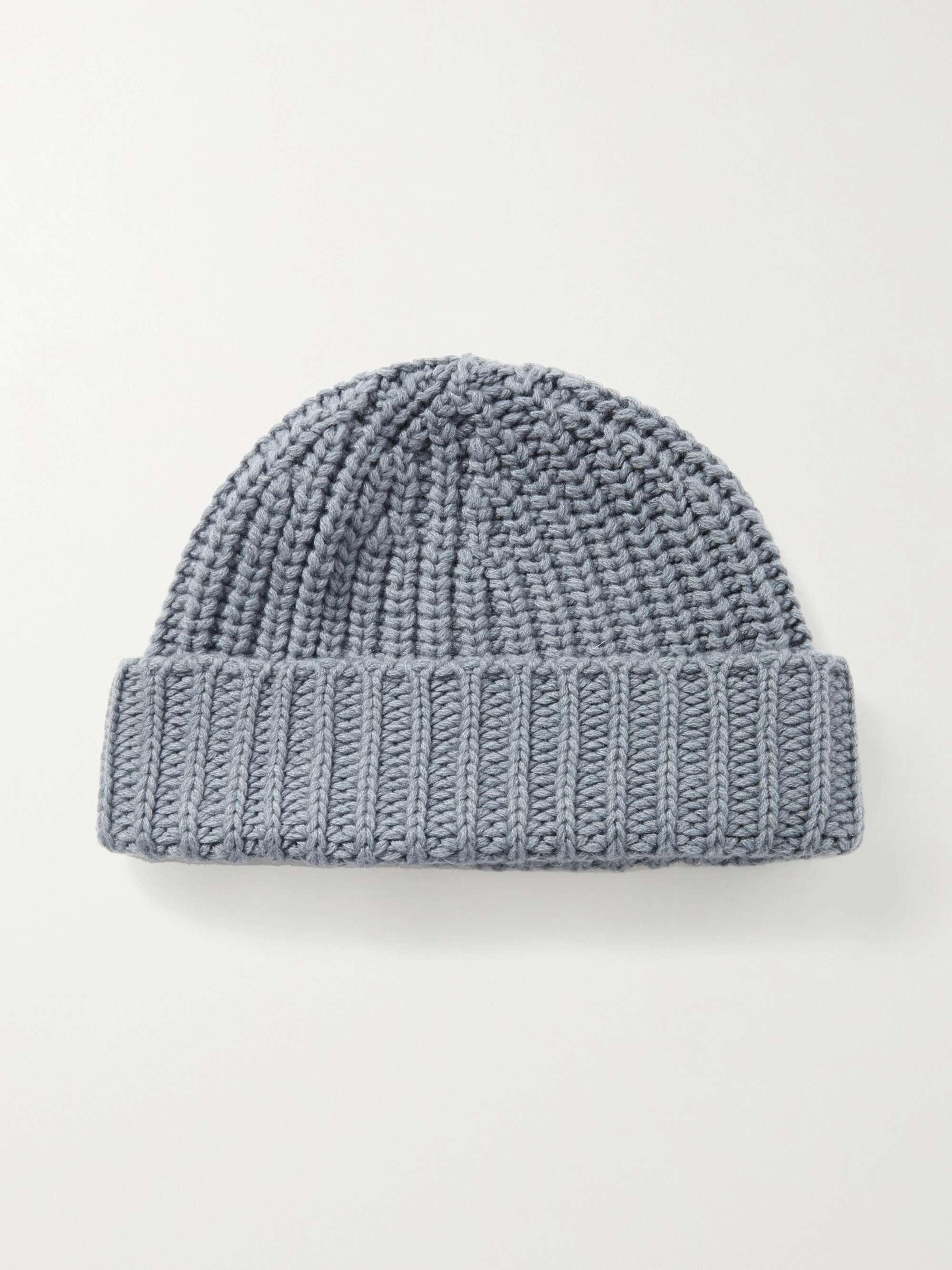 JOHNSTONS OF ELGIN Ribbed cashmere beanie NETAPORTER