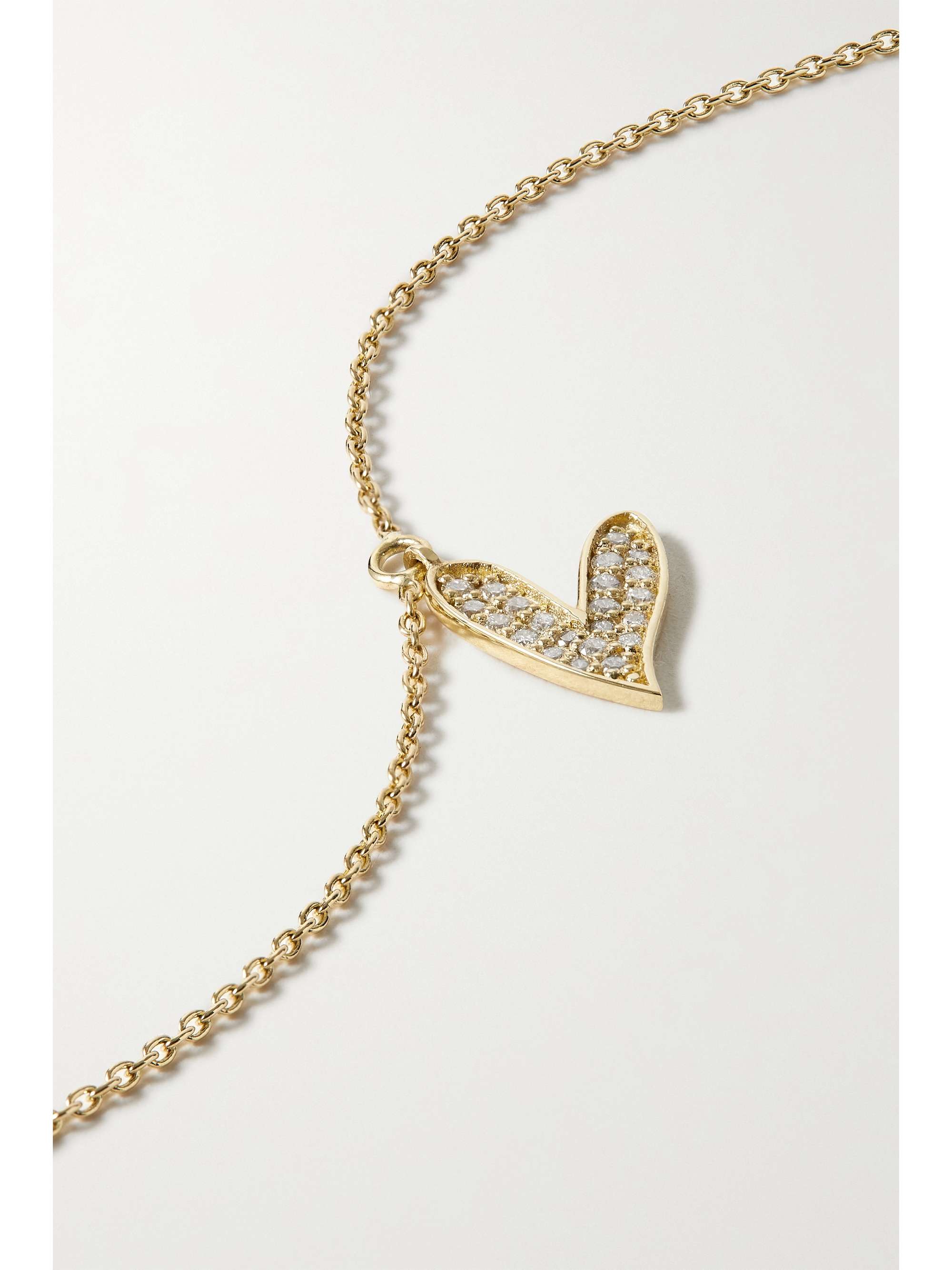 CHARMS COMPANY Be Mine 14-karat gold diamond bracelet