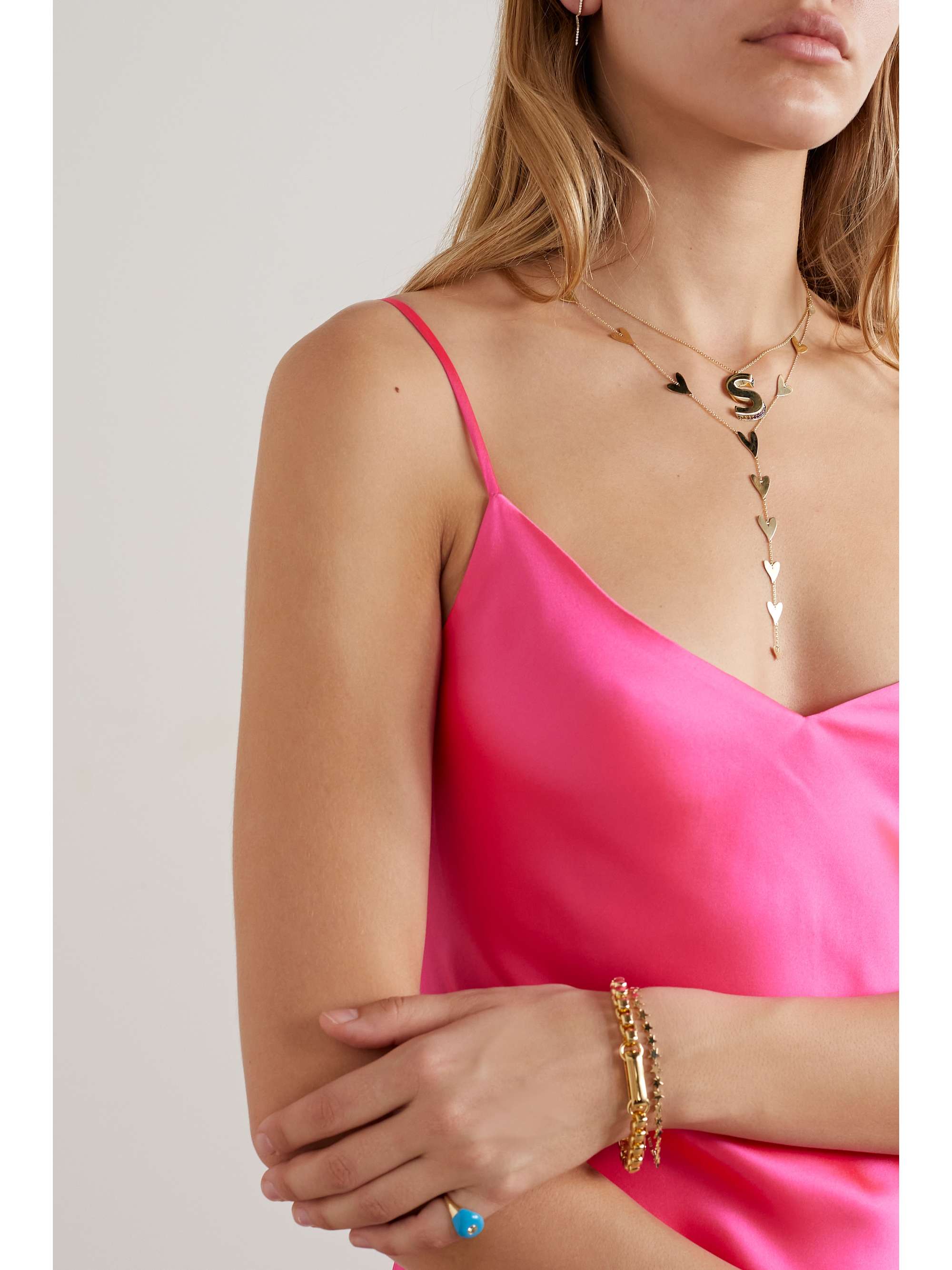 CHARMS COMPANY Be Mine 14-karat gold necklace
