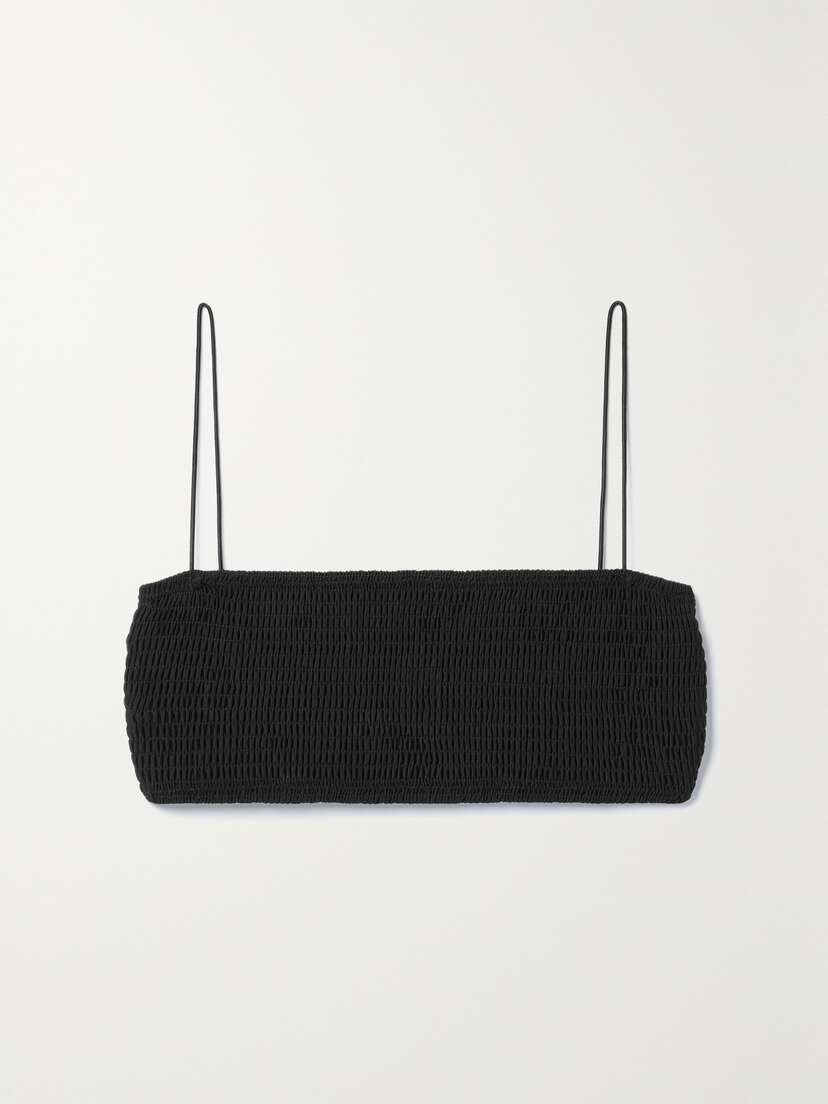 TOTEME + Net Sustain Smocked Recycled Bikini Top