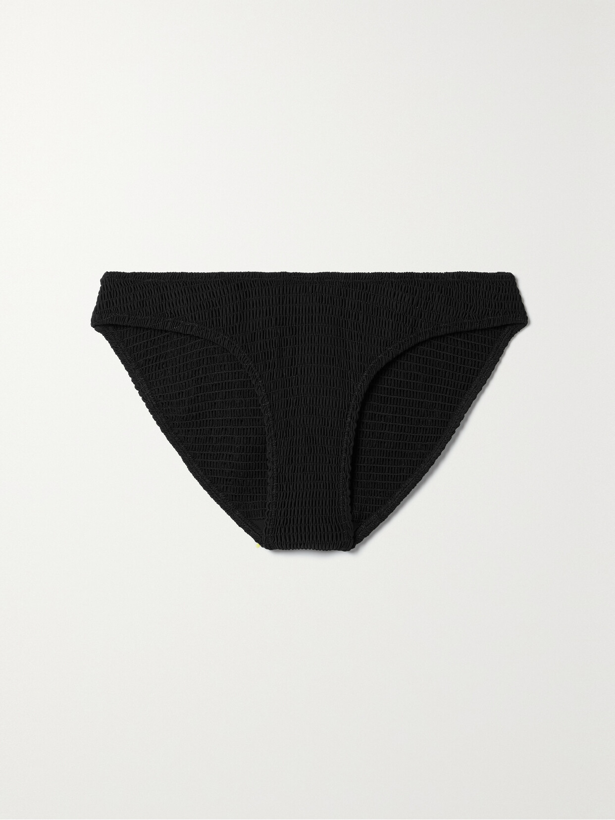 Totême Smocked Recycled Bikini Briefs In Black