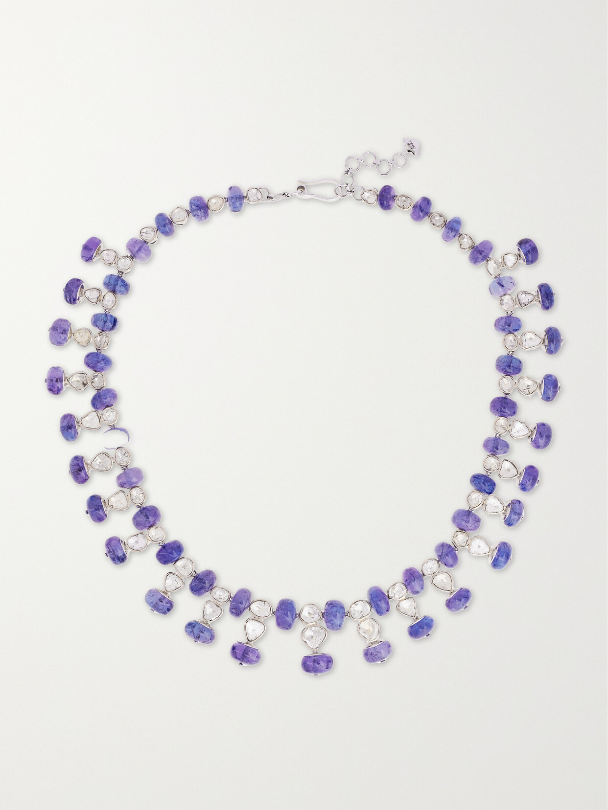 Amrapali London - 18-karat White Gold, Tanzanite And Diamond Necklace - Blue