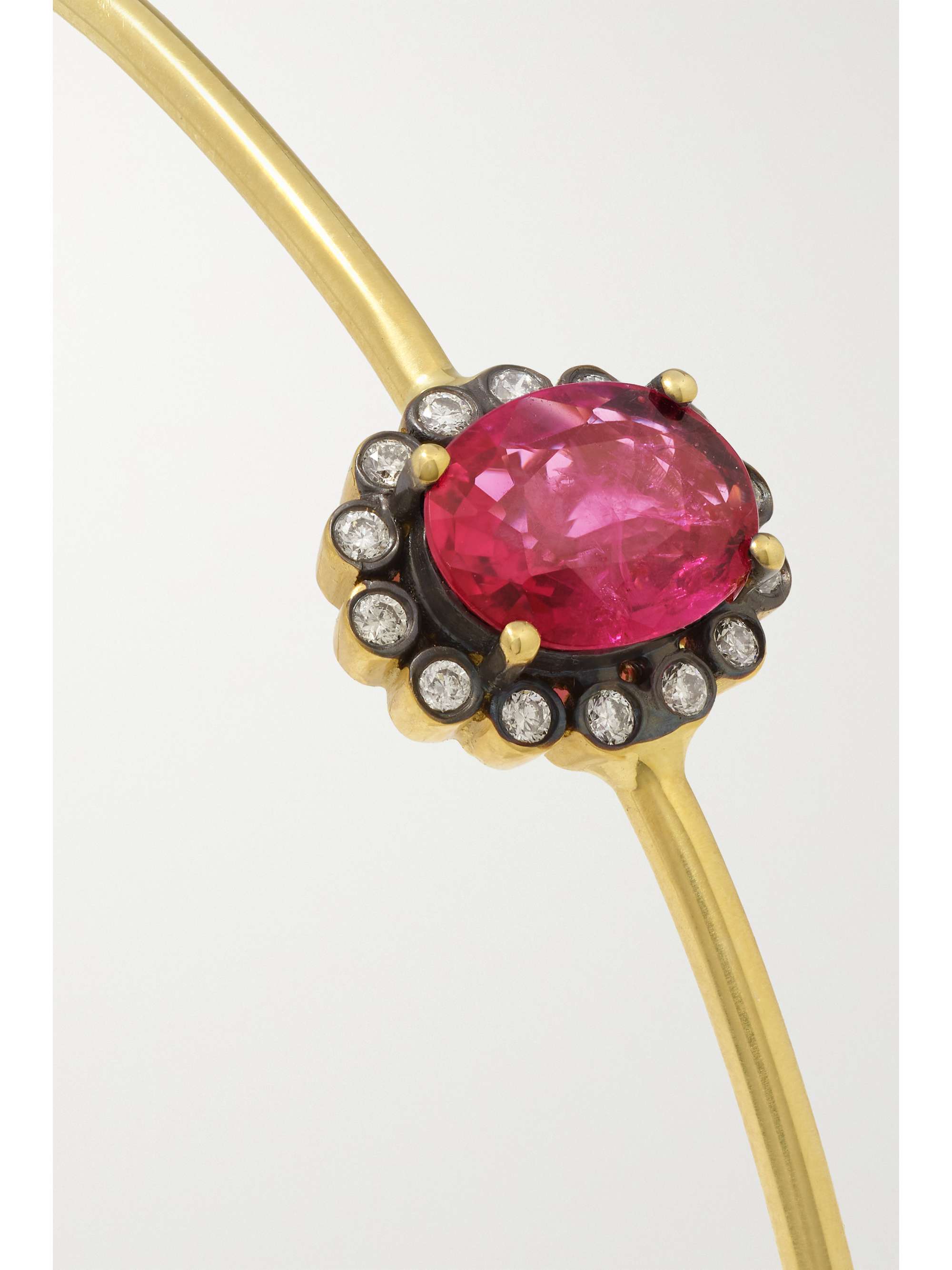 AMRAPALI LONDON 18-karat gold, ruby and diamond cuff