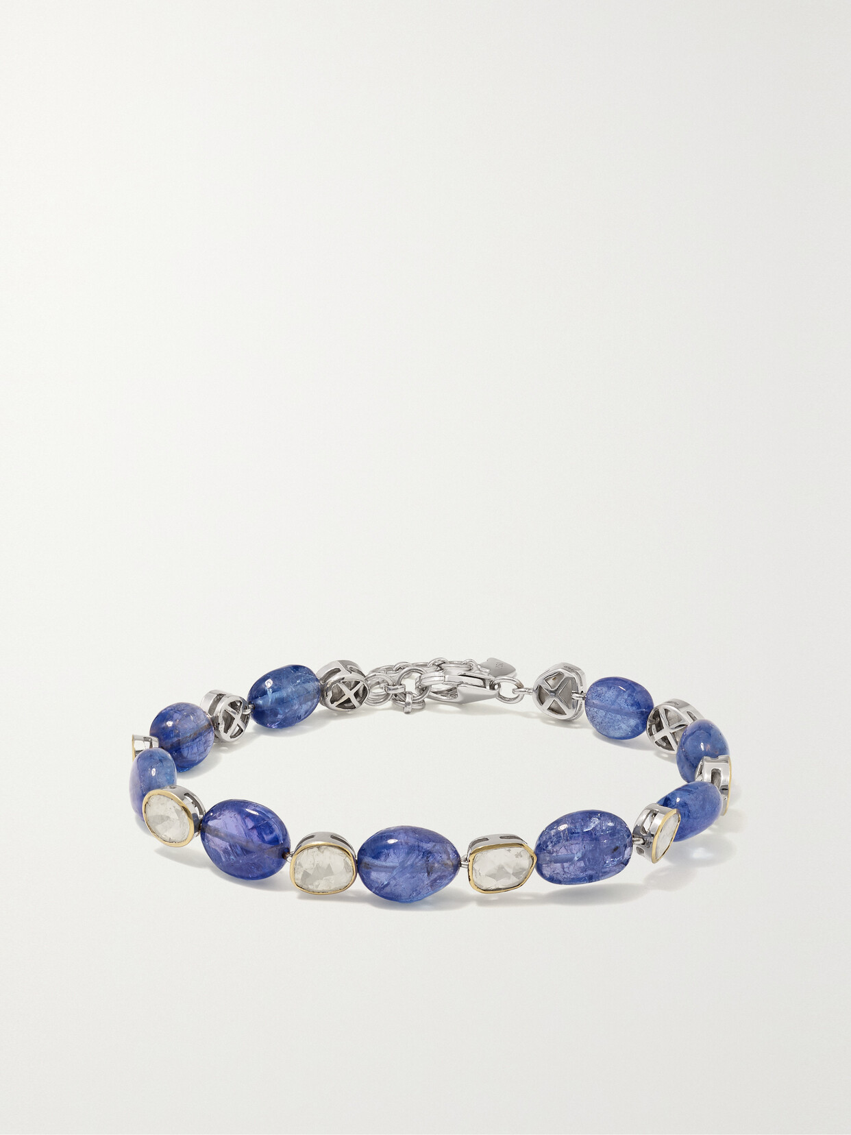 Amrapali London 18-karat White And Yellow Gold, Tanzanite And Diamond Bracelet