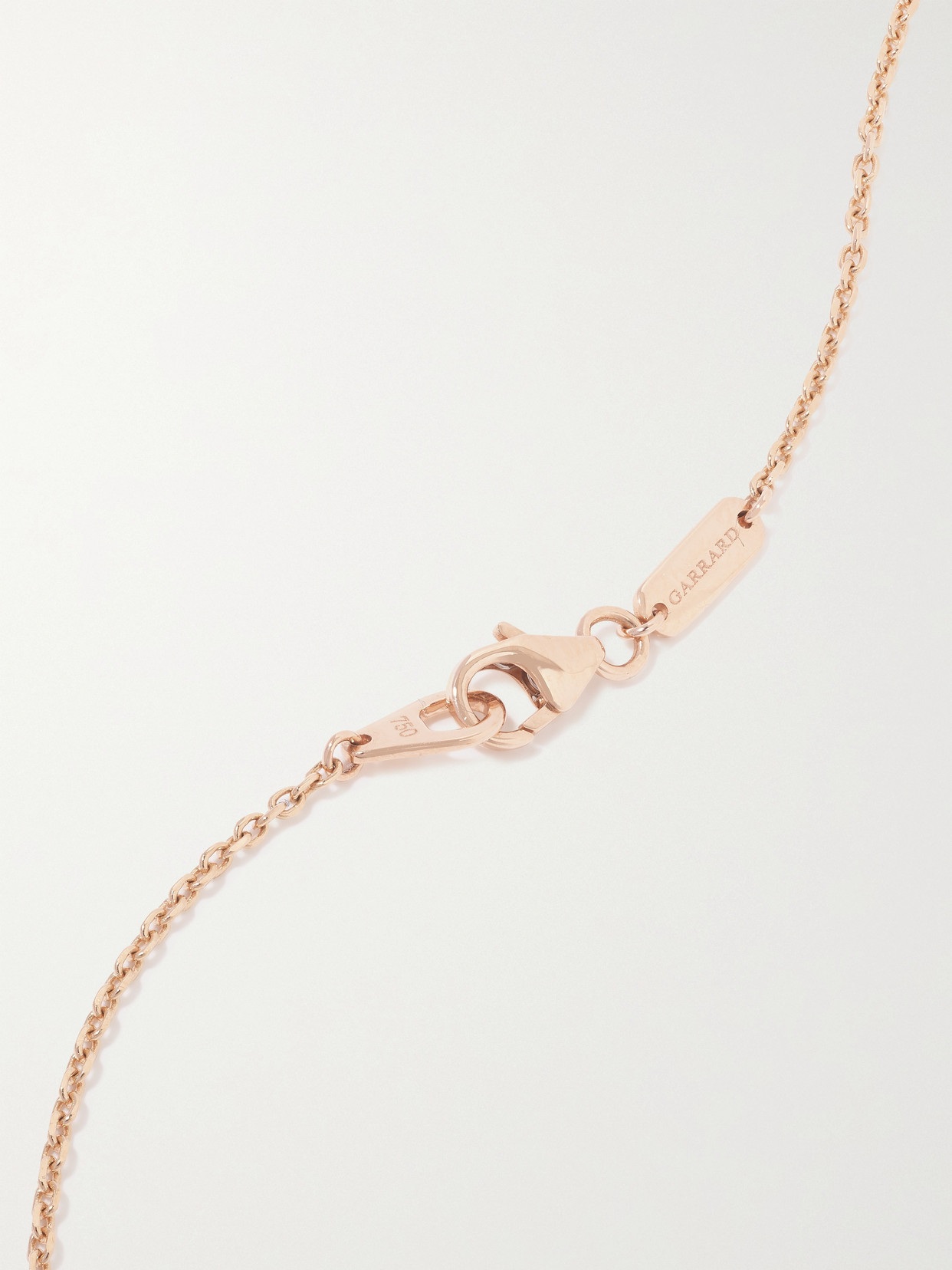 Shop Garrard Wings Embrace 18-karat Rose Gold, Sapphire And Diamond Necklace In Pink