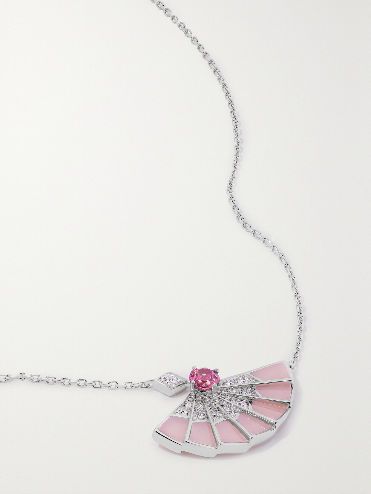 Garrard Fanfare Symphony 18-karat White Gold Multi-stone Necklace