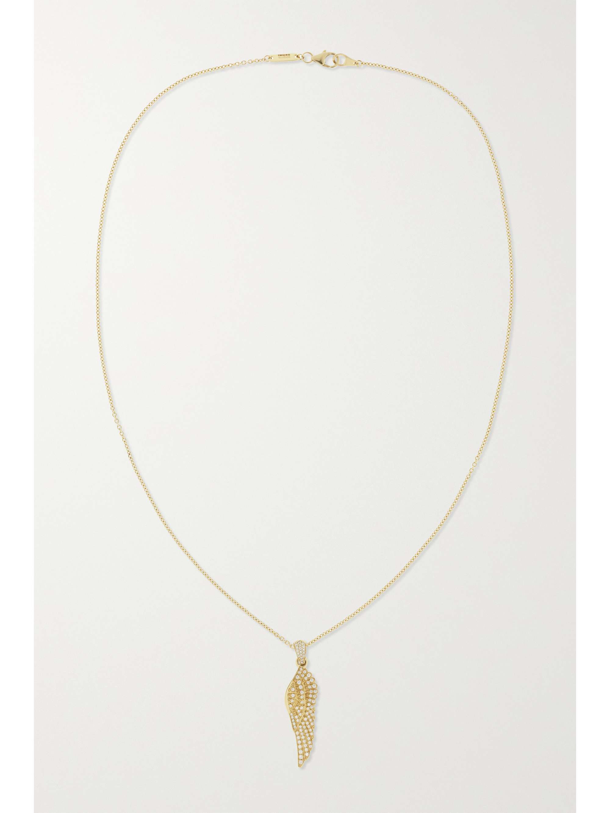 GARRARD Wings Classic 18-karat gold diamond necklace