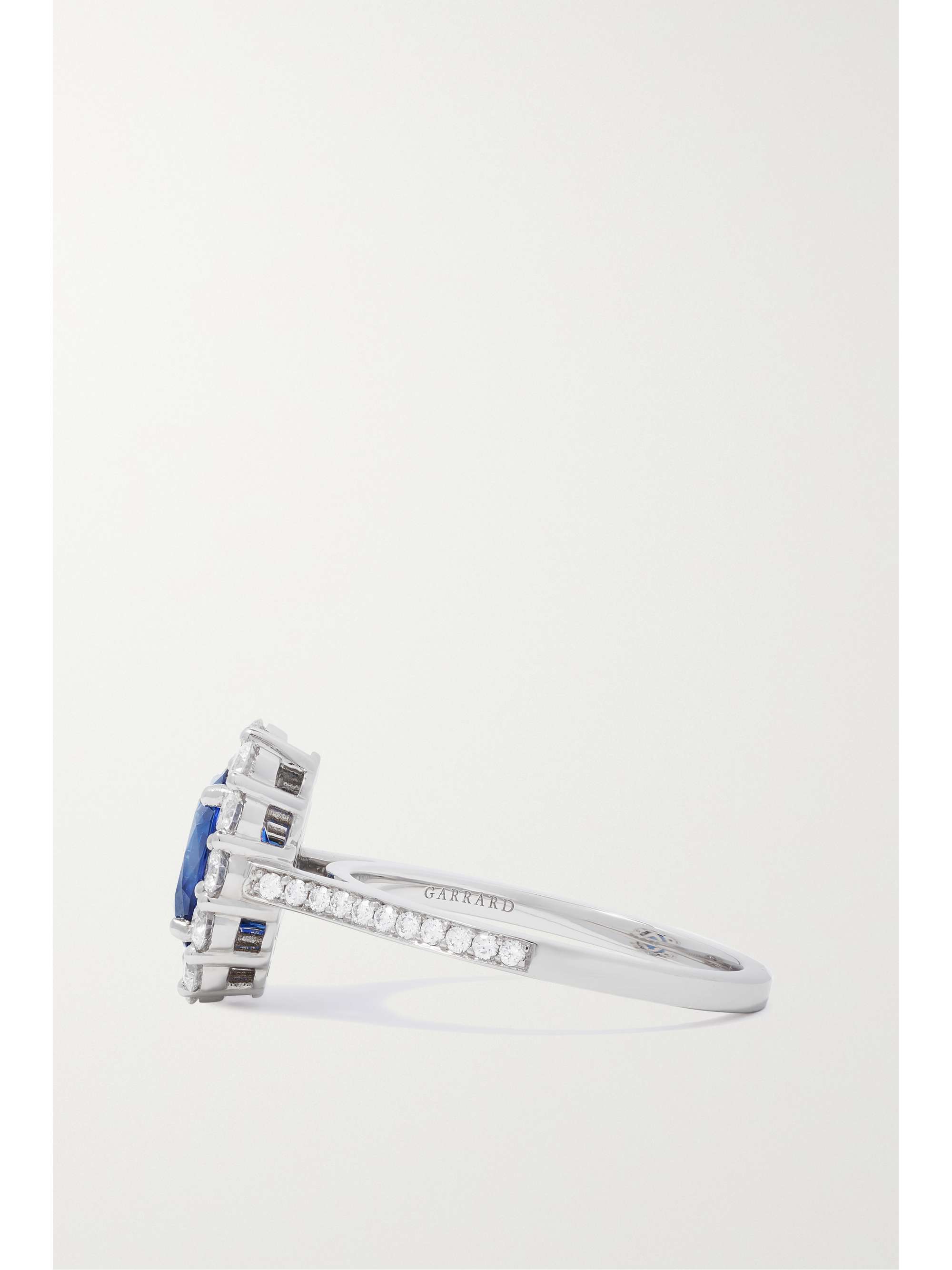 GARRARD Bague en platine, saphir et diamants 1735