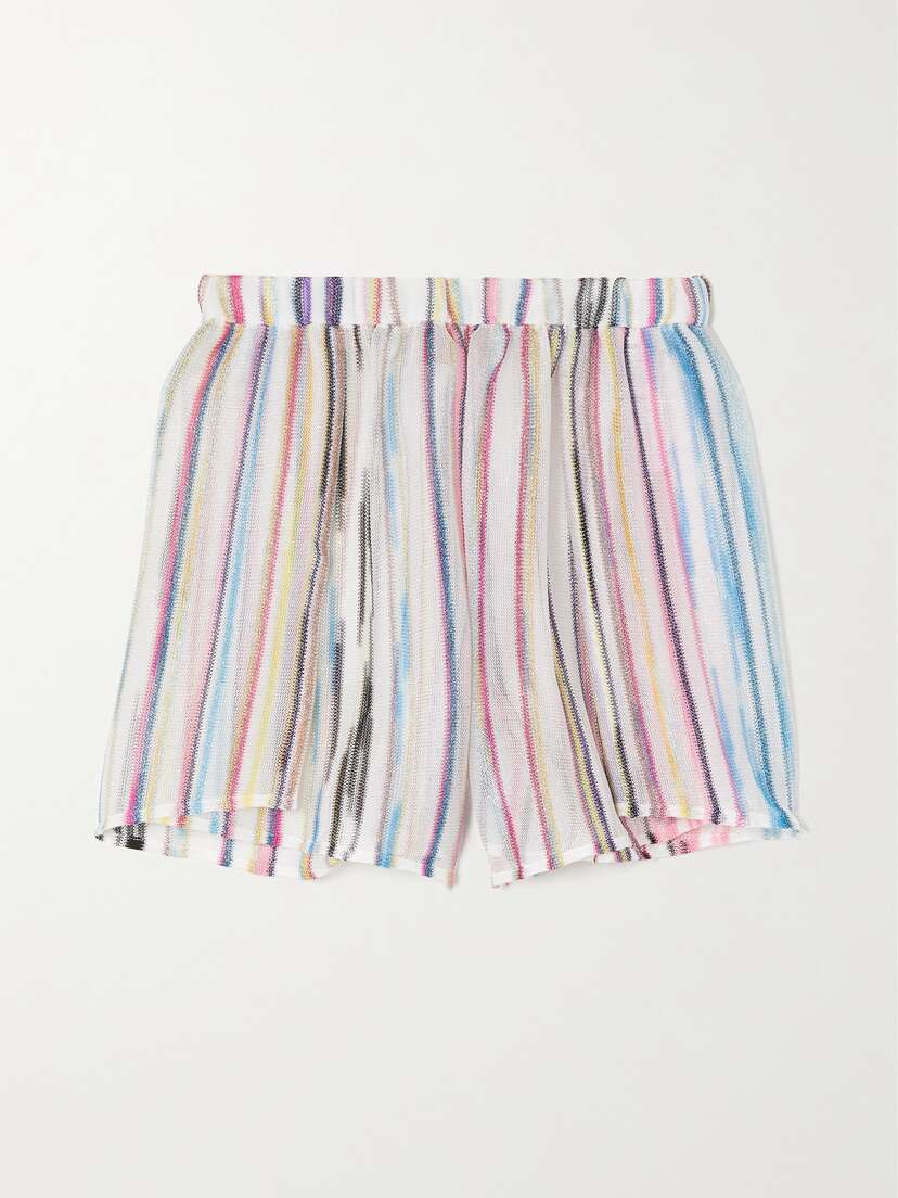 Missoni Striped Crochet-knit Shorts