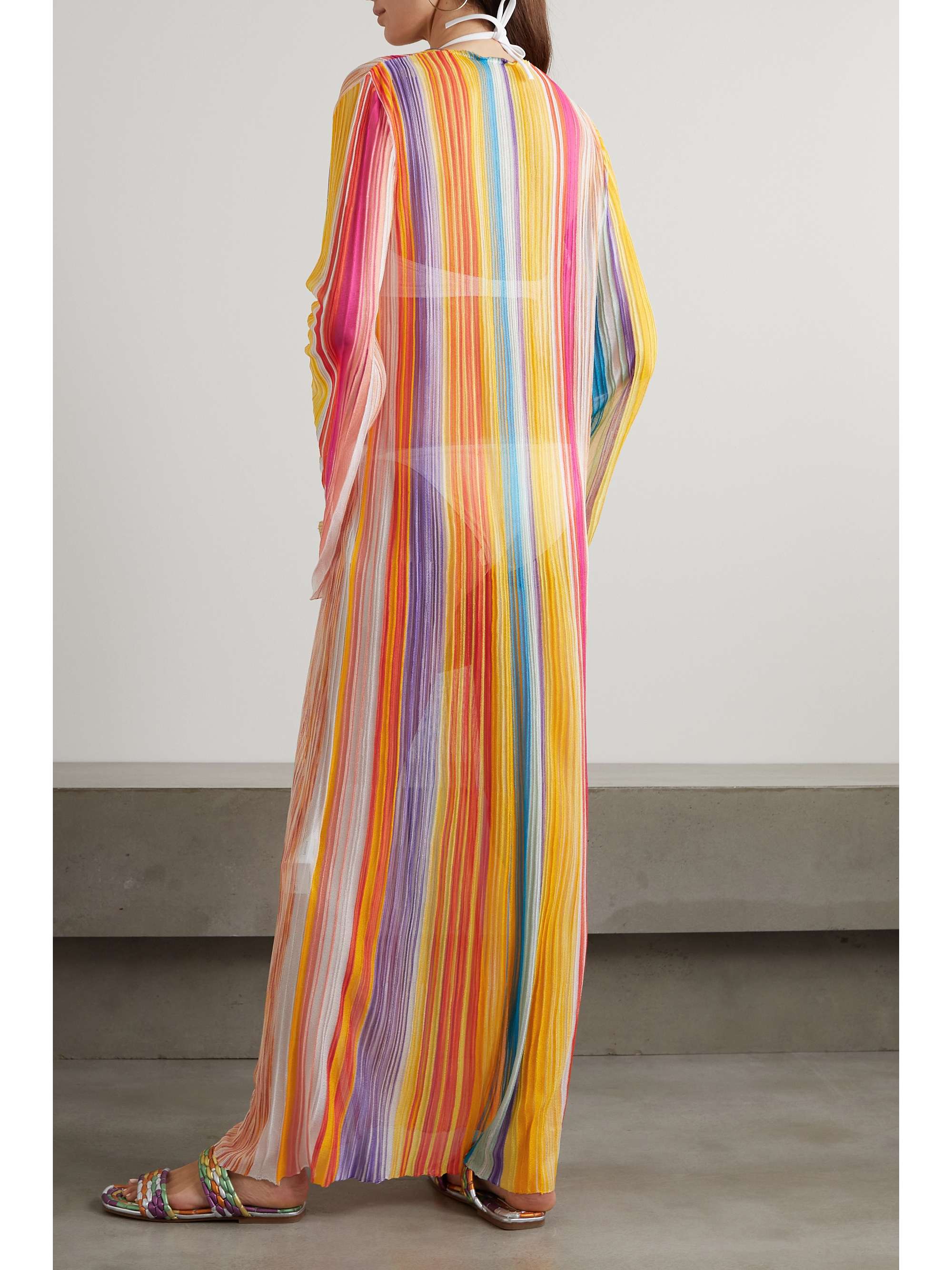 MISSONI Striped knitted coverup