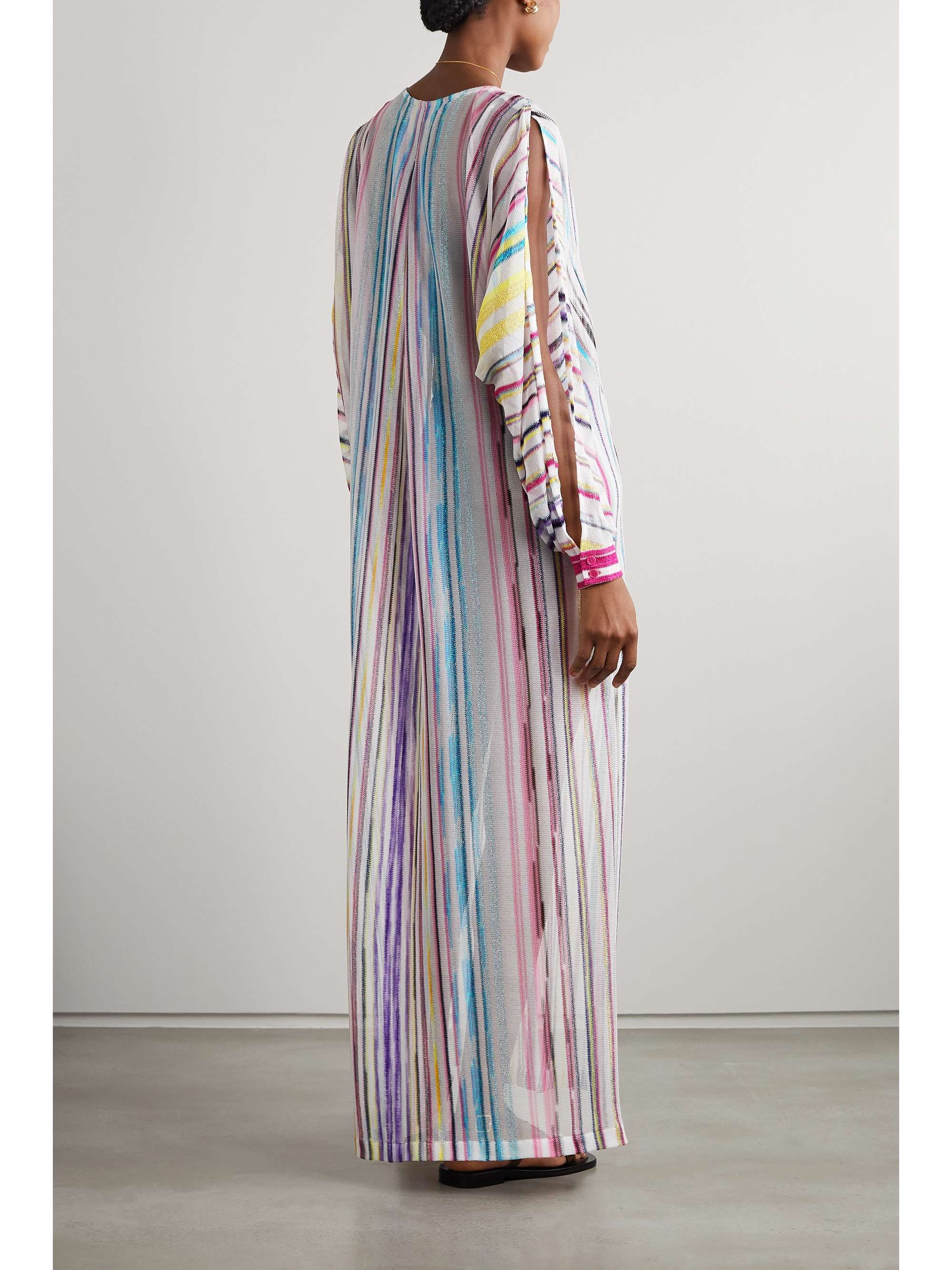 MISSONI Striped crochet-knit maxi dress