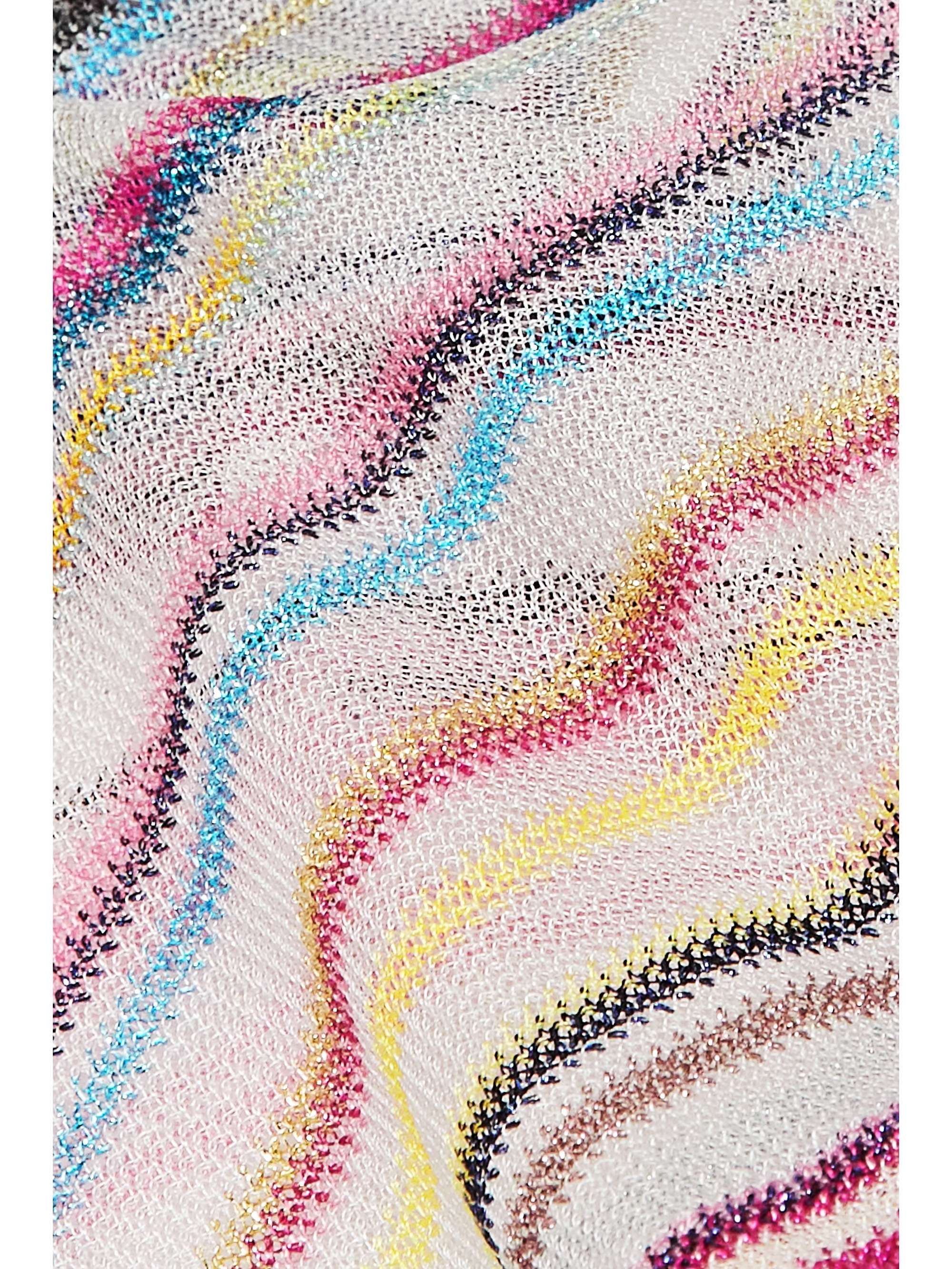 MISSONI Striped crochet-knit maxi dress