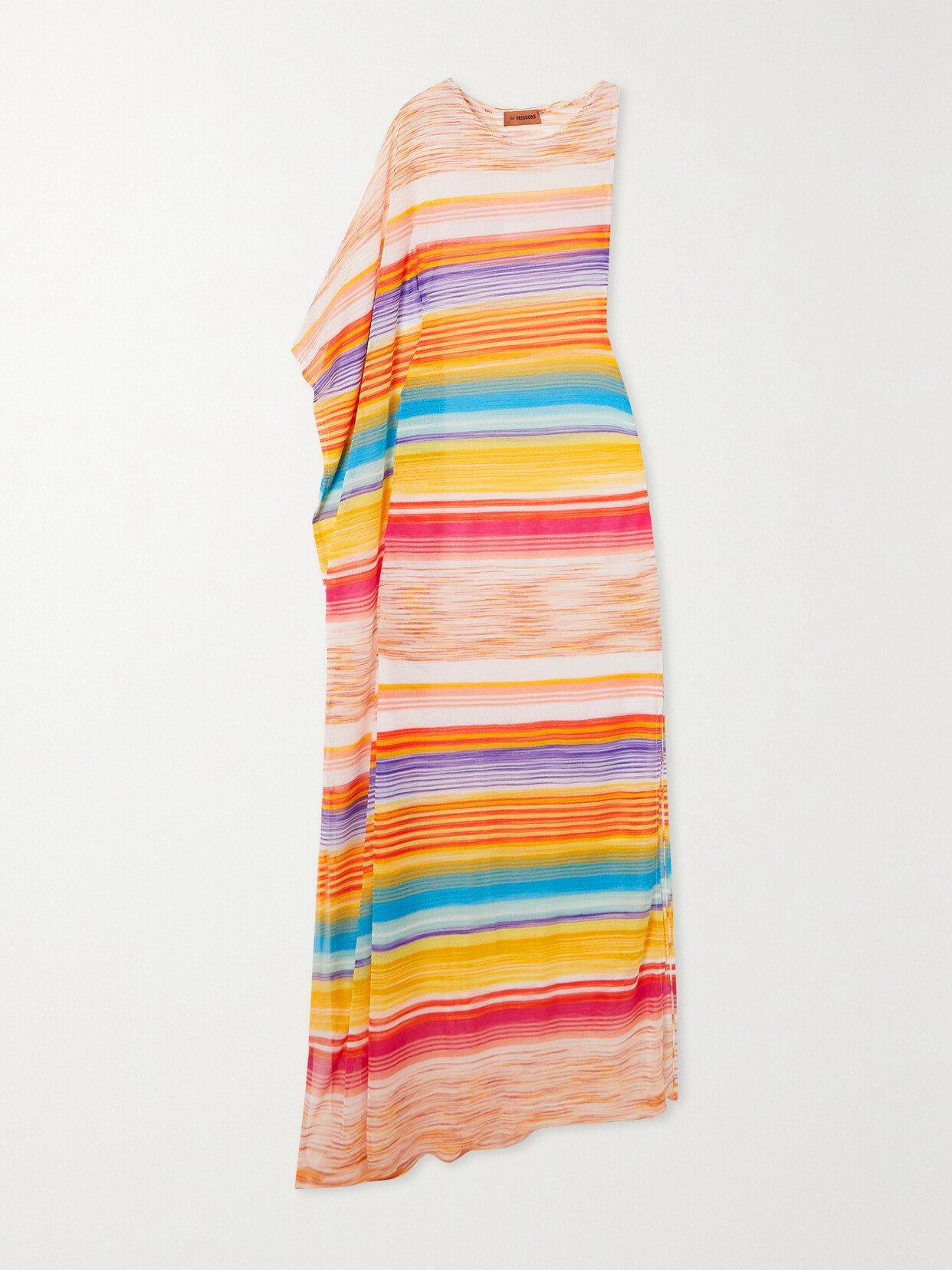 Missoni - Mare Asymmetric Striped Knitted Coverup - Multi