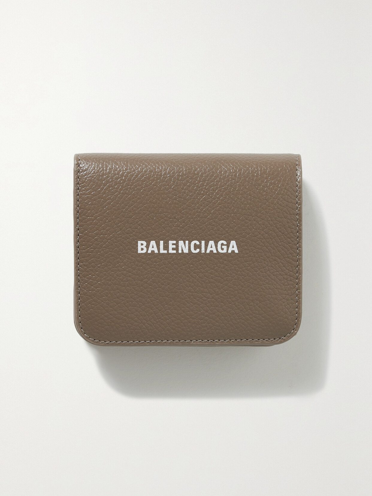 Balenciaga - Printed Textured-leather Cardholder - Neutrals