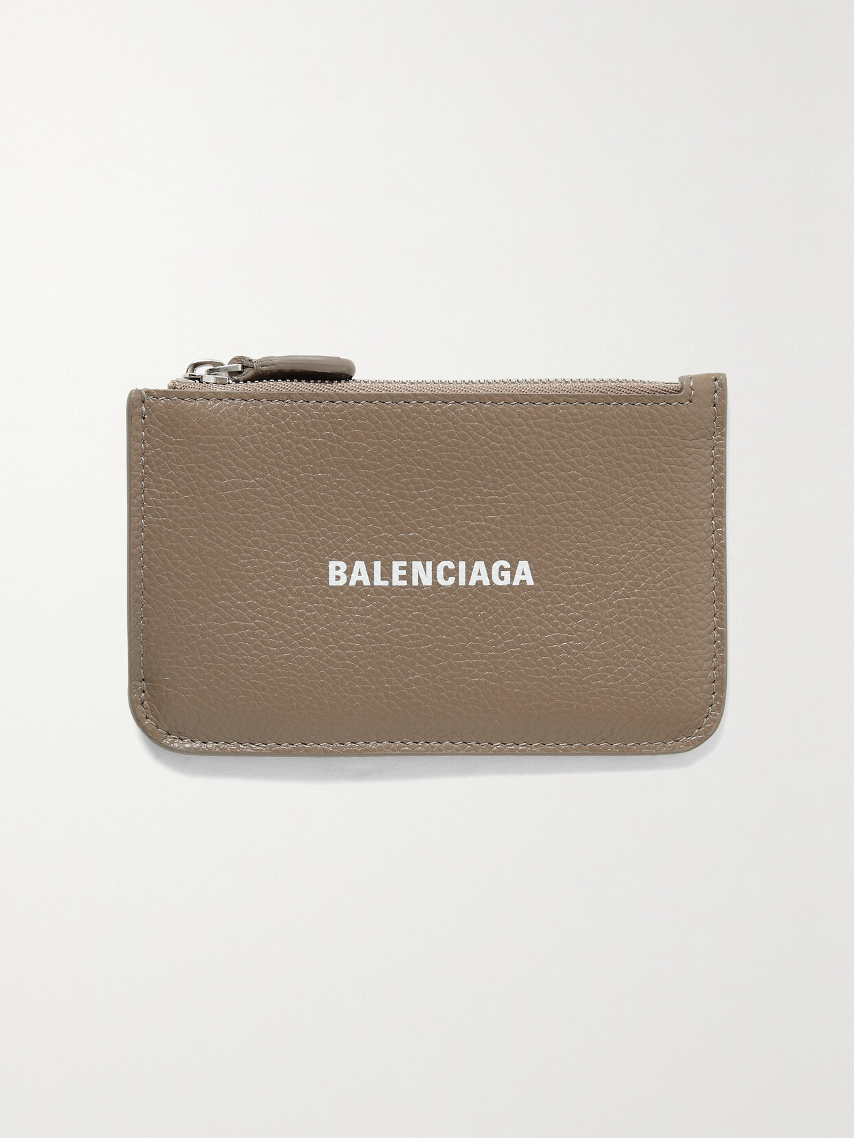 Balenciaga - Cash Printed Textured-leather Cardholder - Brown