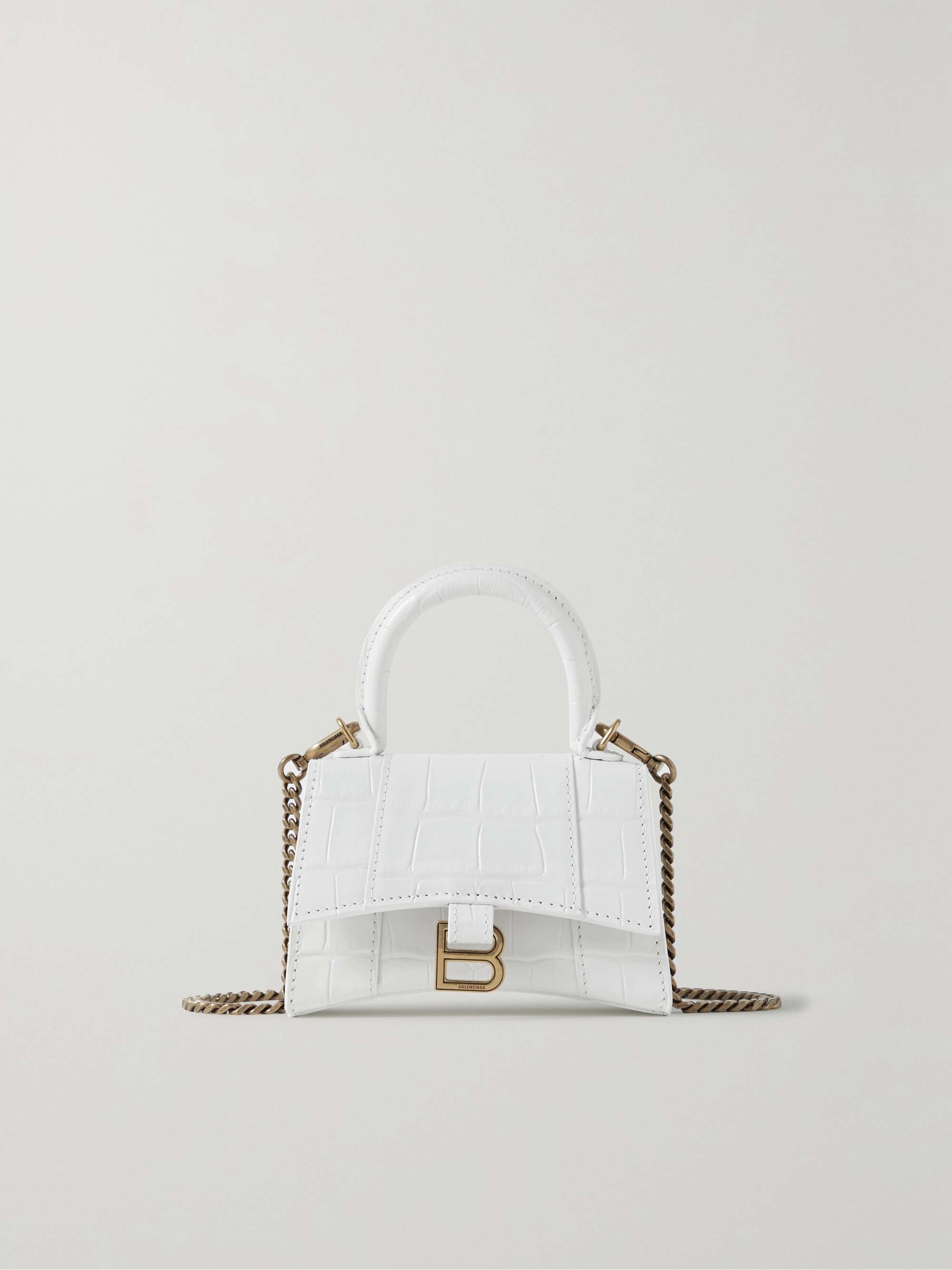 Balenciaga white bag hourglass Clearance