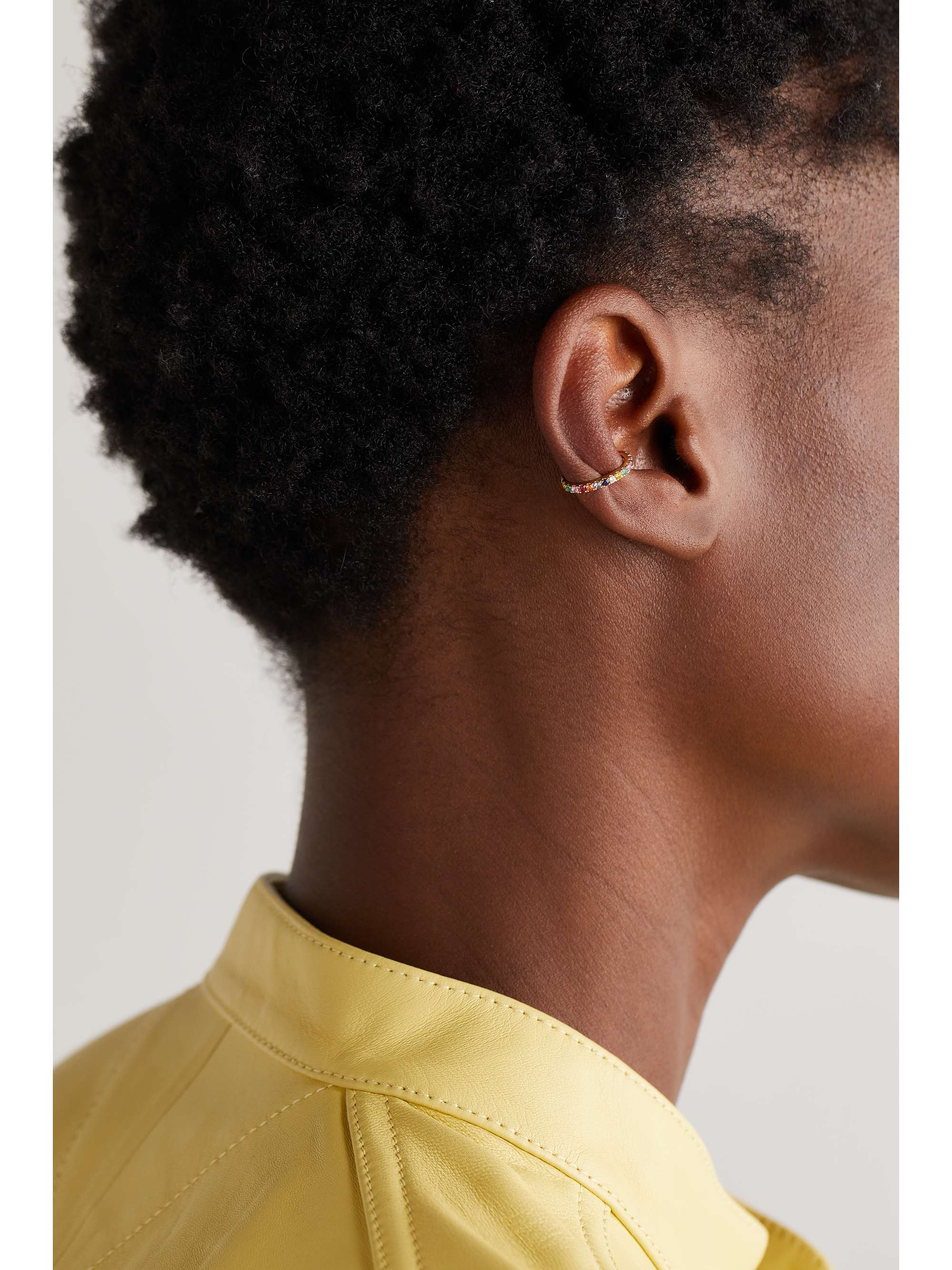 ANITA KO 18-karat gold multi-stone ear cuff