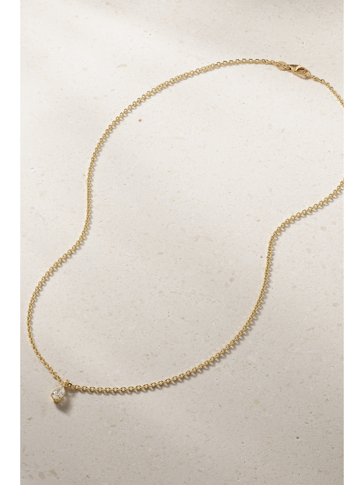 Shop Anita Ko 18-karat Gold Diamond Necklace