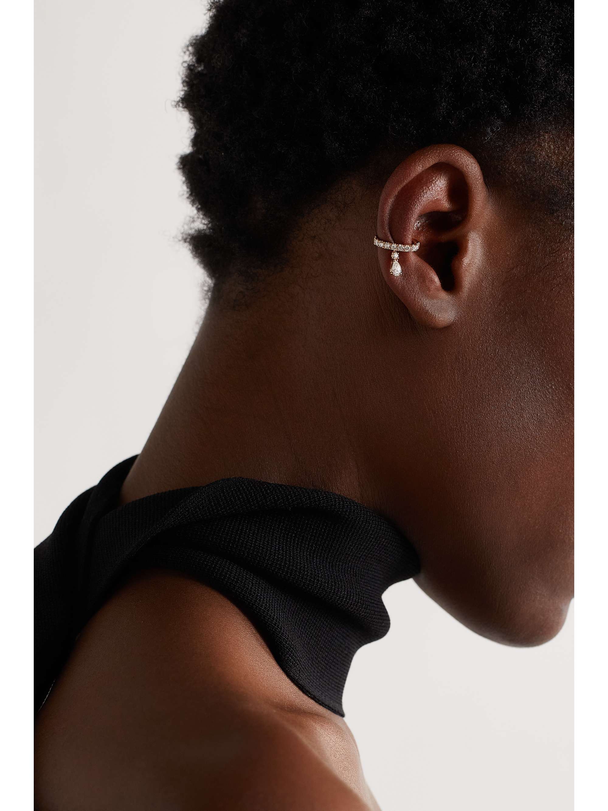 ANITA KO Daphne 18-karat rose gold diamond ear cuff