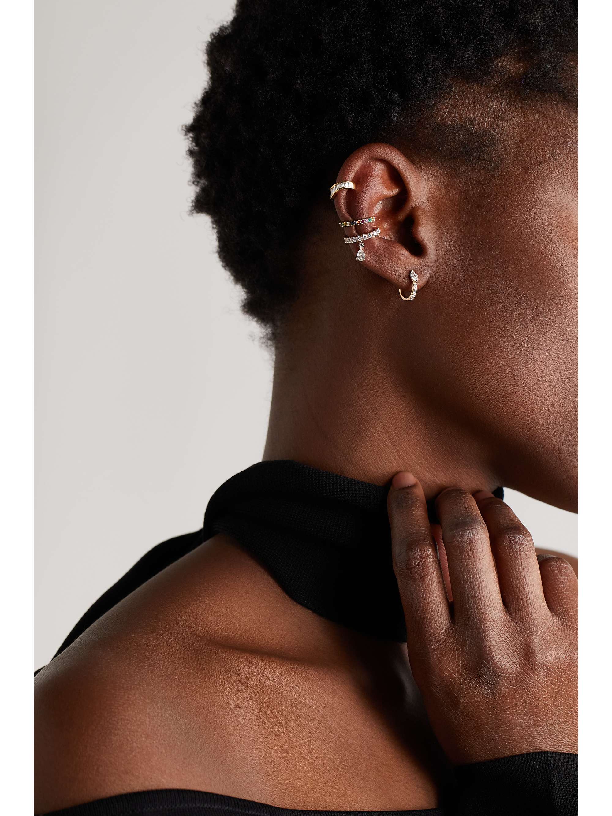 ANITA KO Daphne 18 karat rose gold diamond ear cuff NET A PORTER