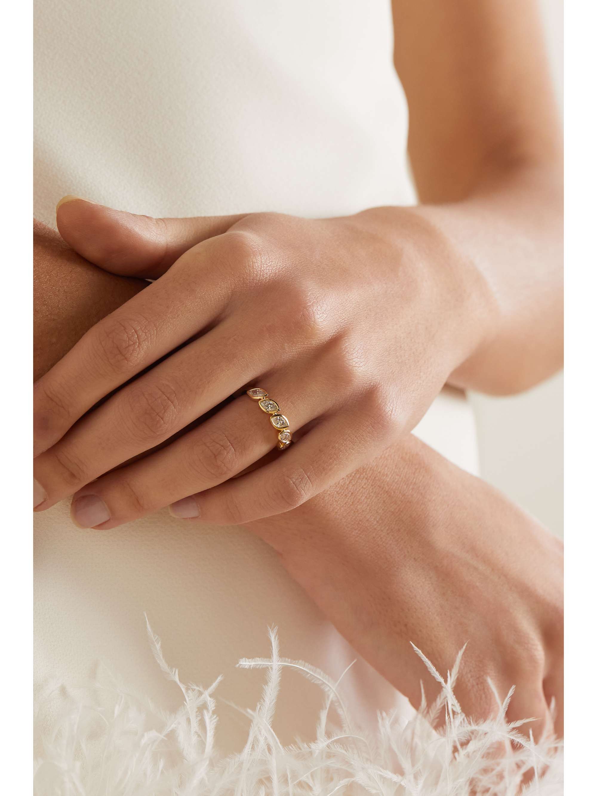 ANITA KO 18-karat gold diamond ring