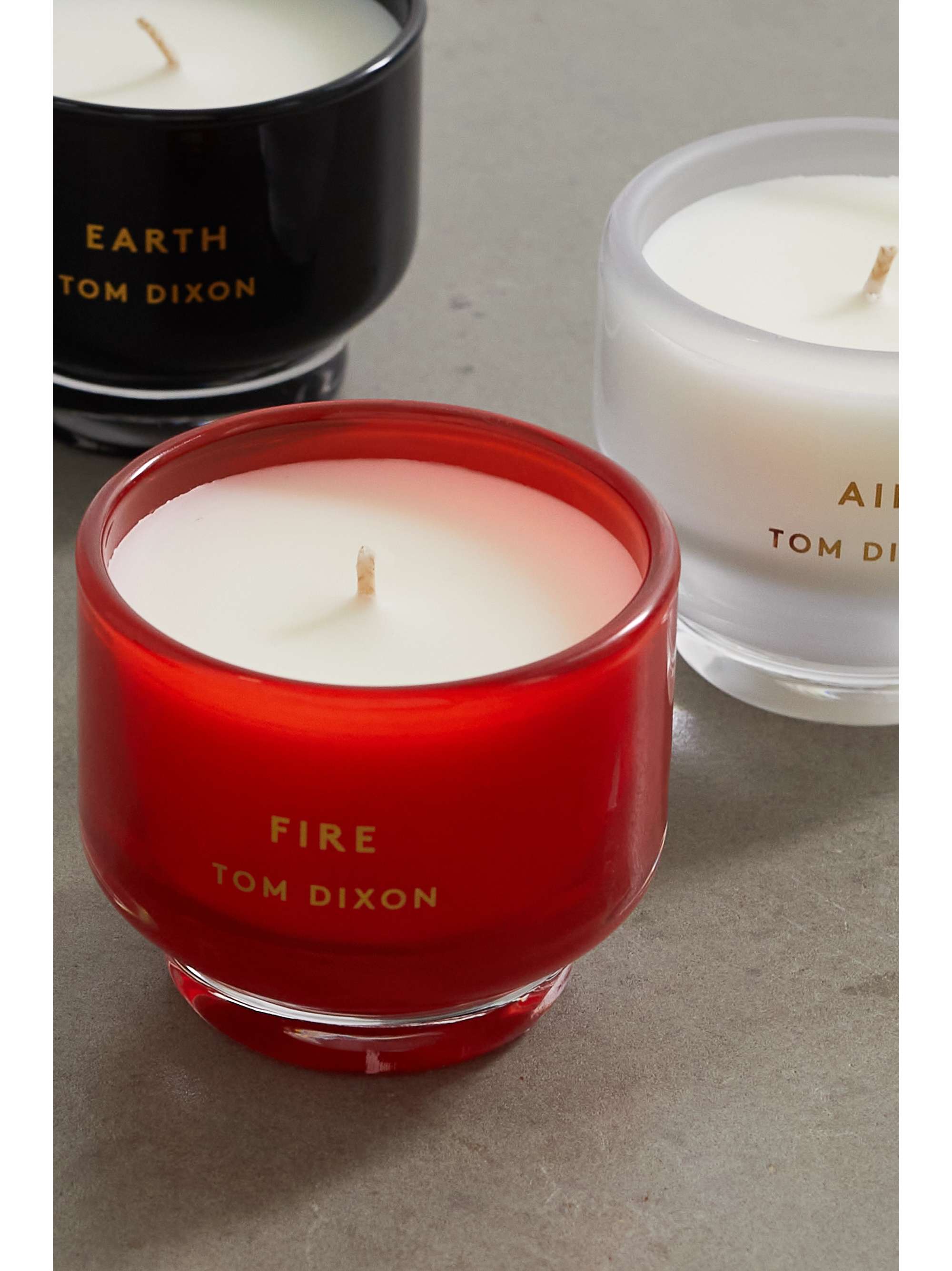 TOM DIXON Elements scented candle gift set, 4 x 120g NETAPORTER