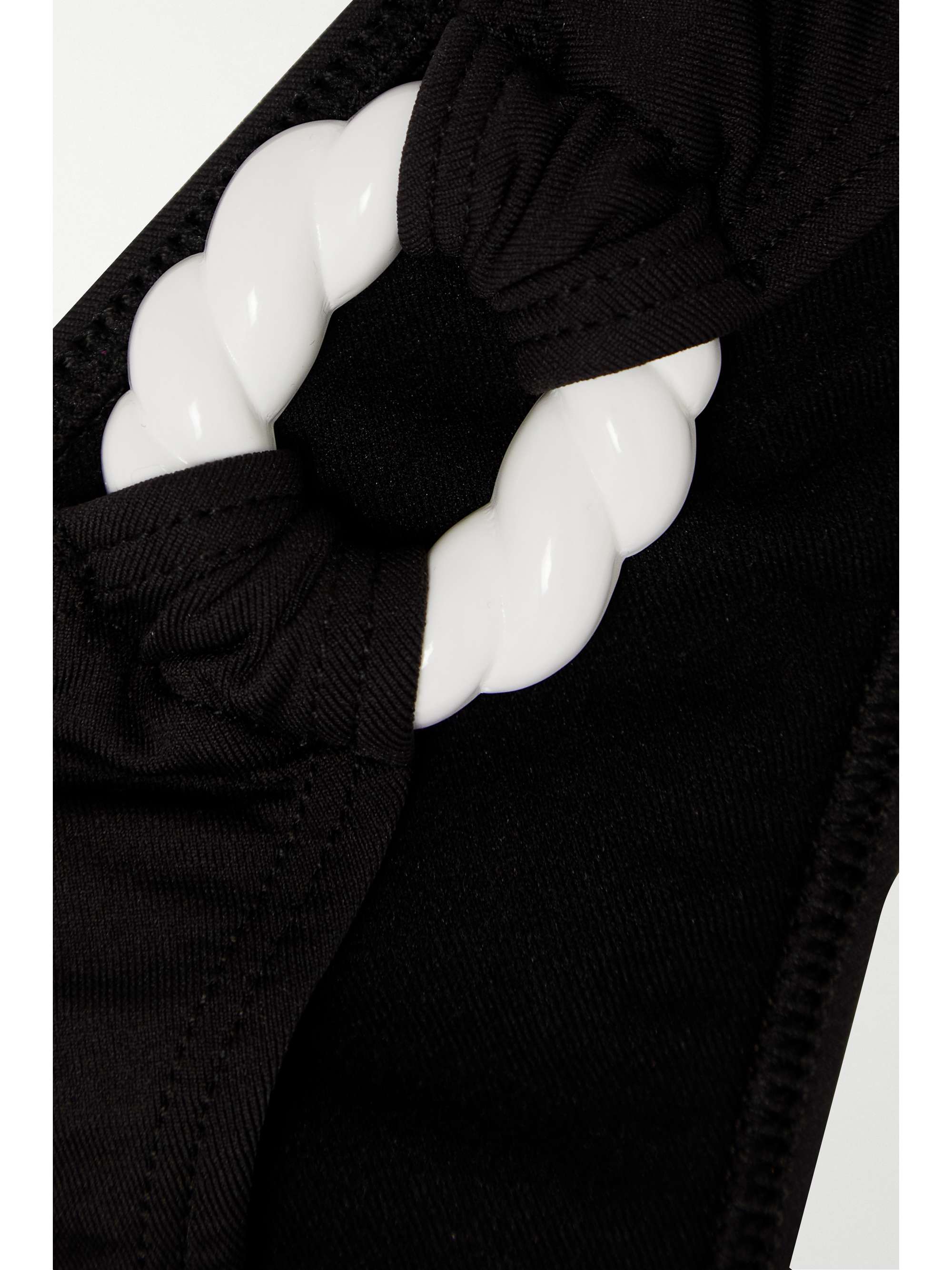 LESLIE AMON Poupy embellished jersey bikini briefs