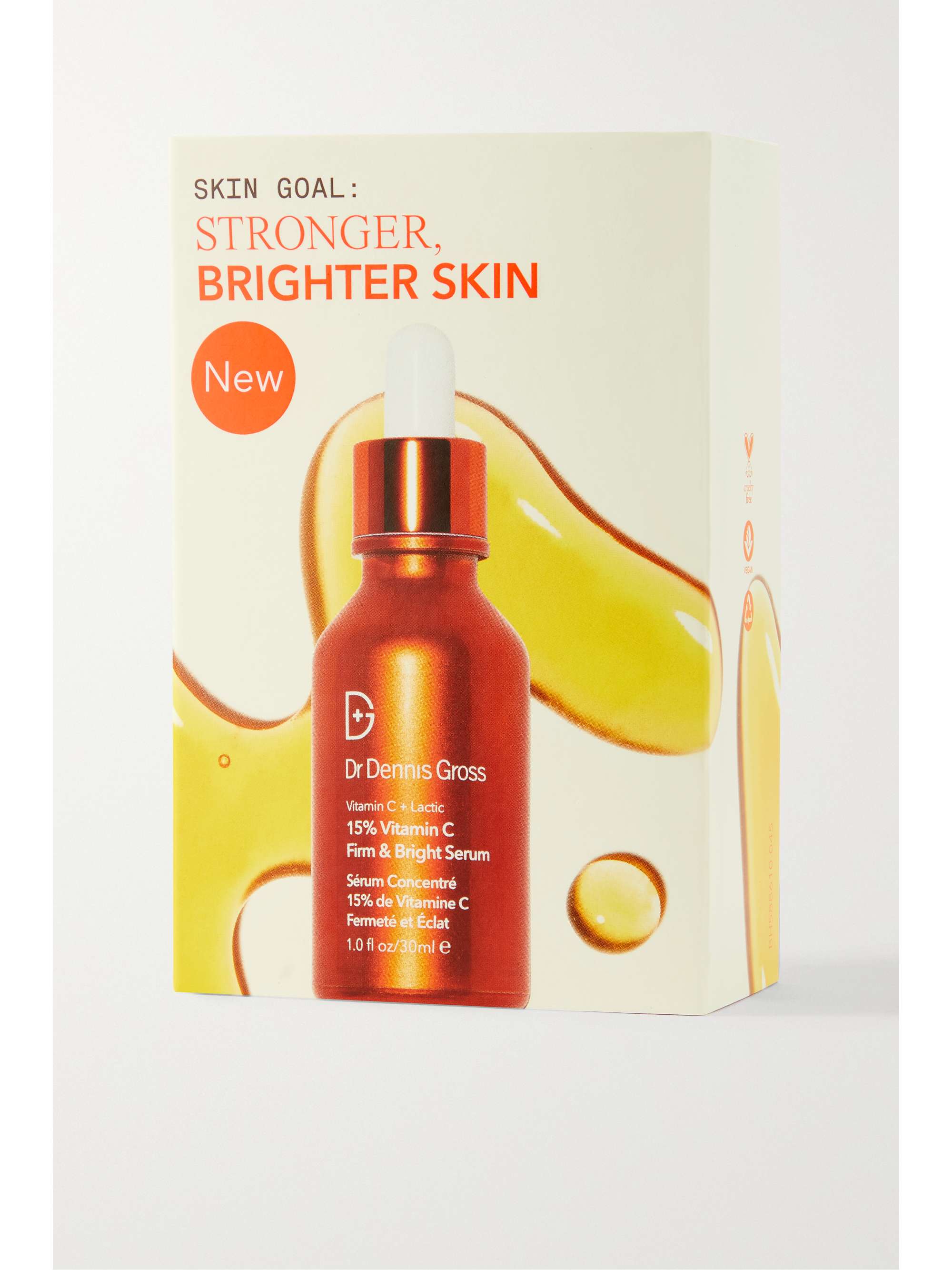 DR. DENNIS GROSS SKINCARE Vitamin C + Lactic 15% Vitamin C Firm & Bright Serum, 30ml