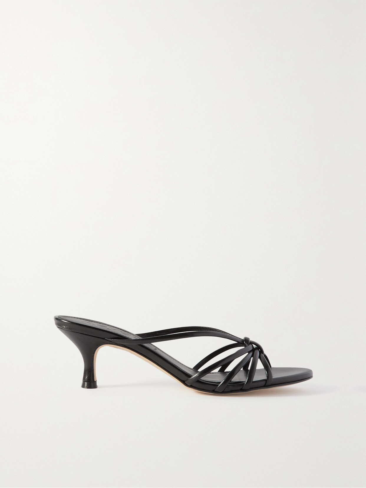 aeyde - Olga Leather Mules - Black