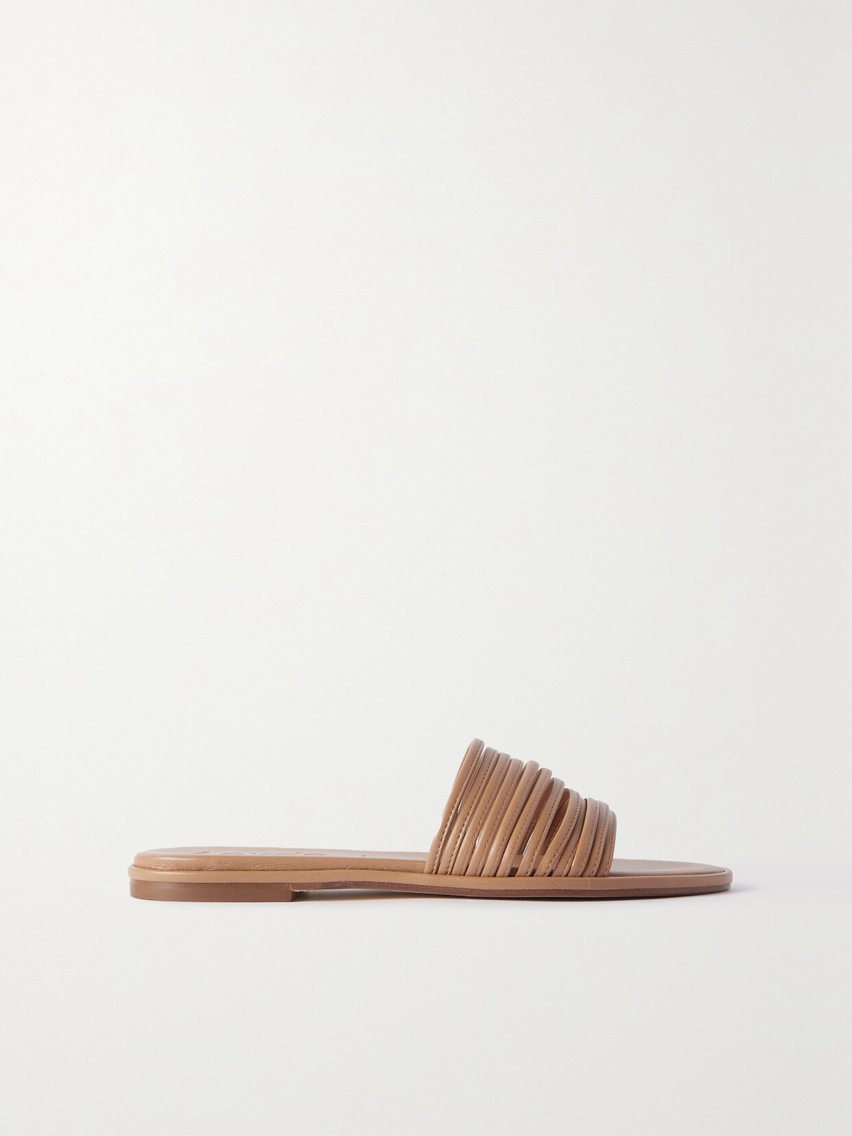 aeyde - Noa Leather Slides - Brown