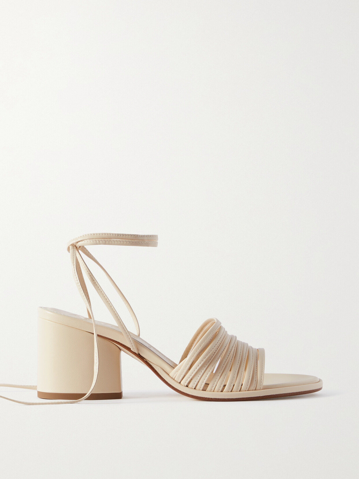 aeyde - Natania Leather Sandals - Cream